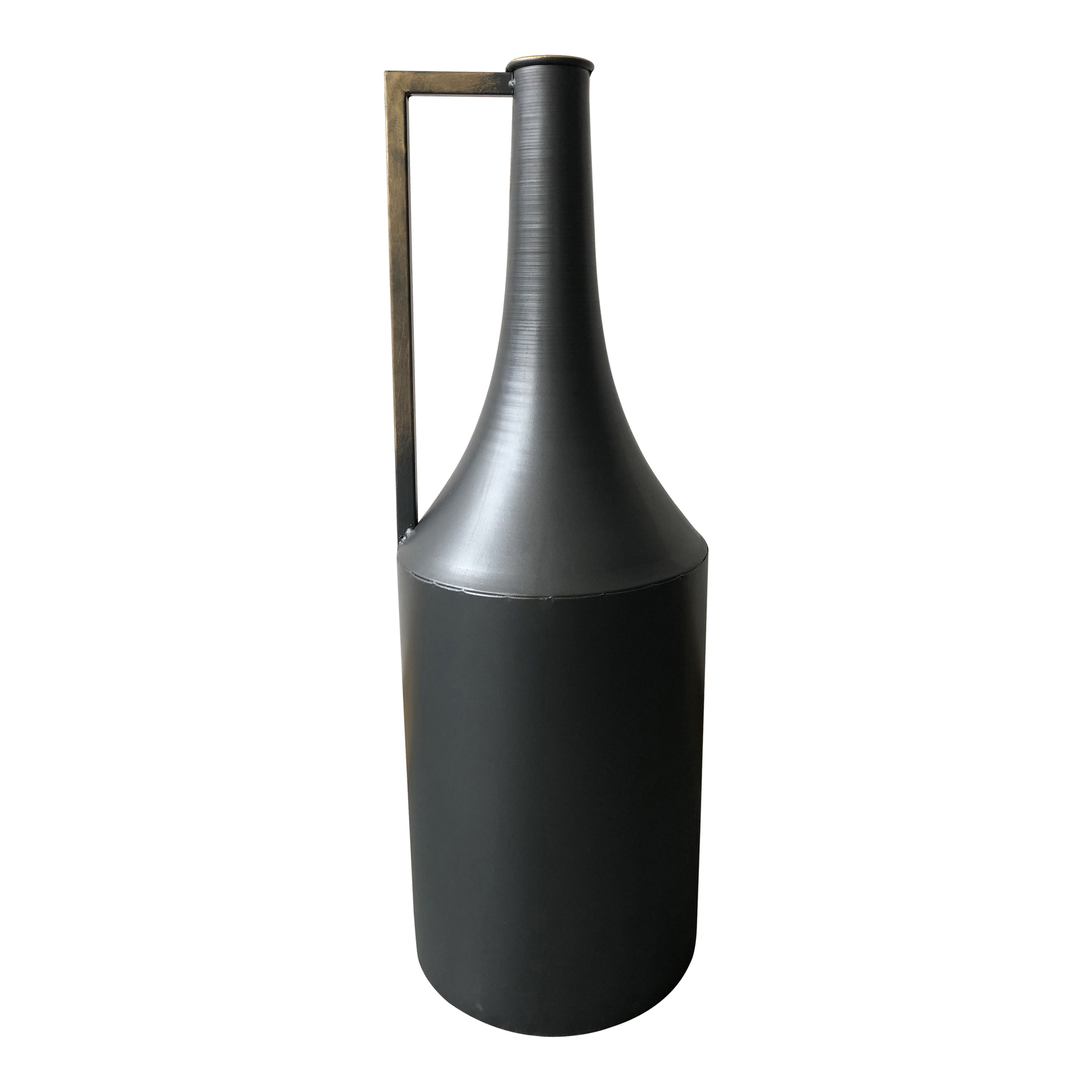 Primus Metal Vase Black - Moes Home Collection