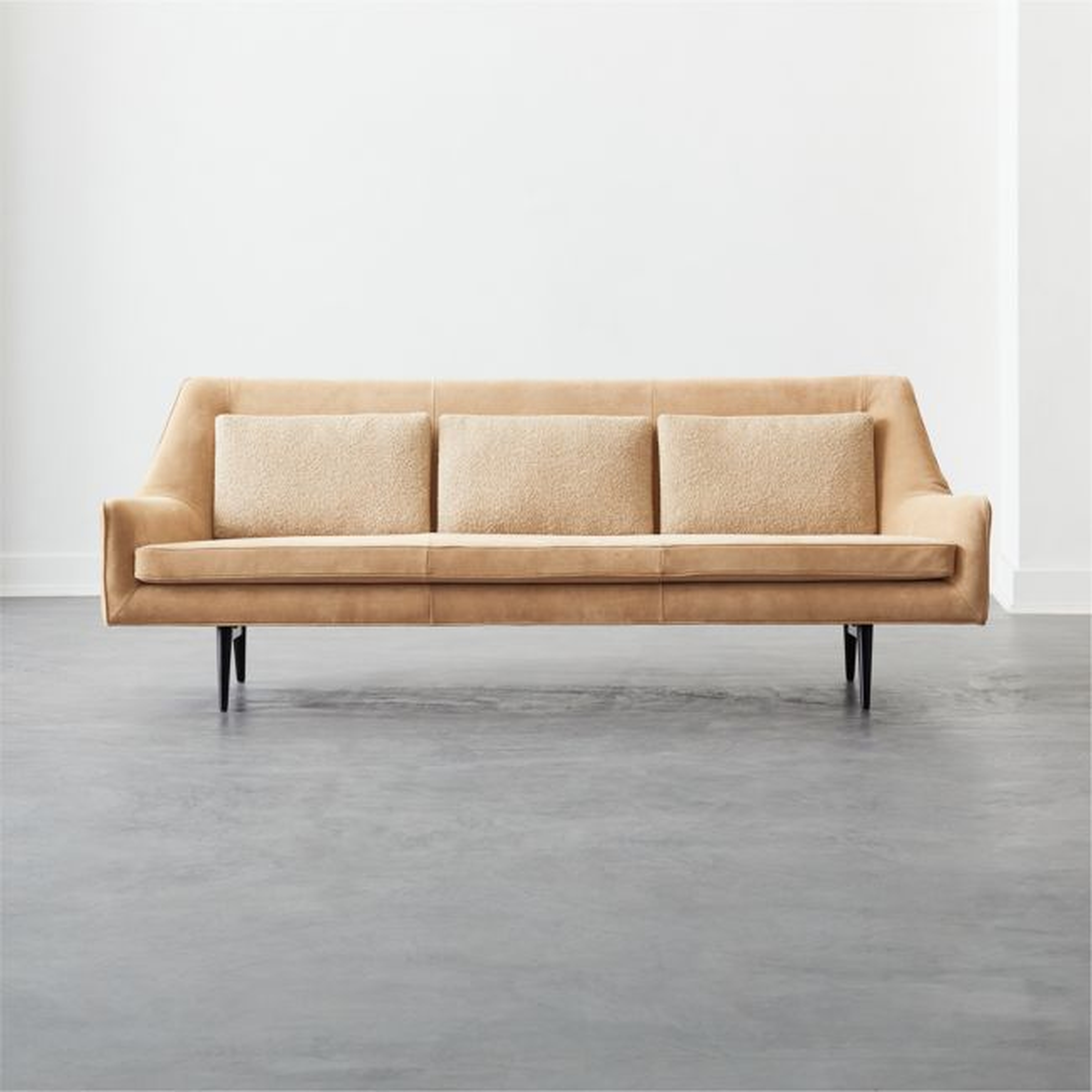 Origami Suede and Boucle Sofa Model 3147 by Paul McCobb - CB2