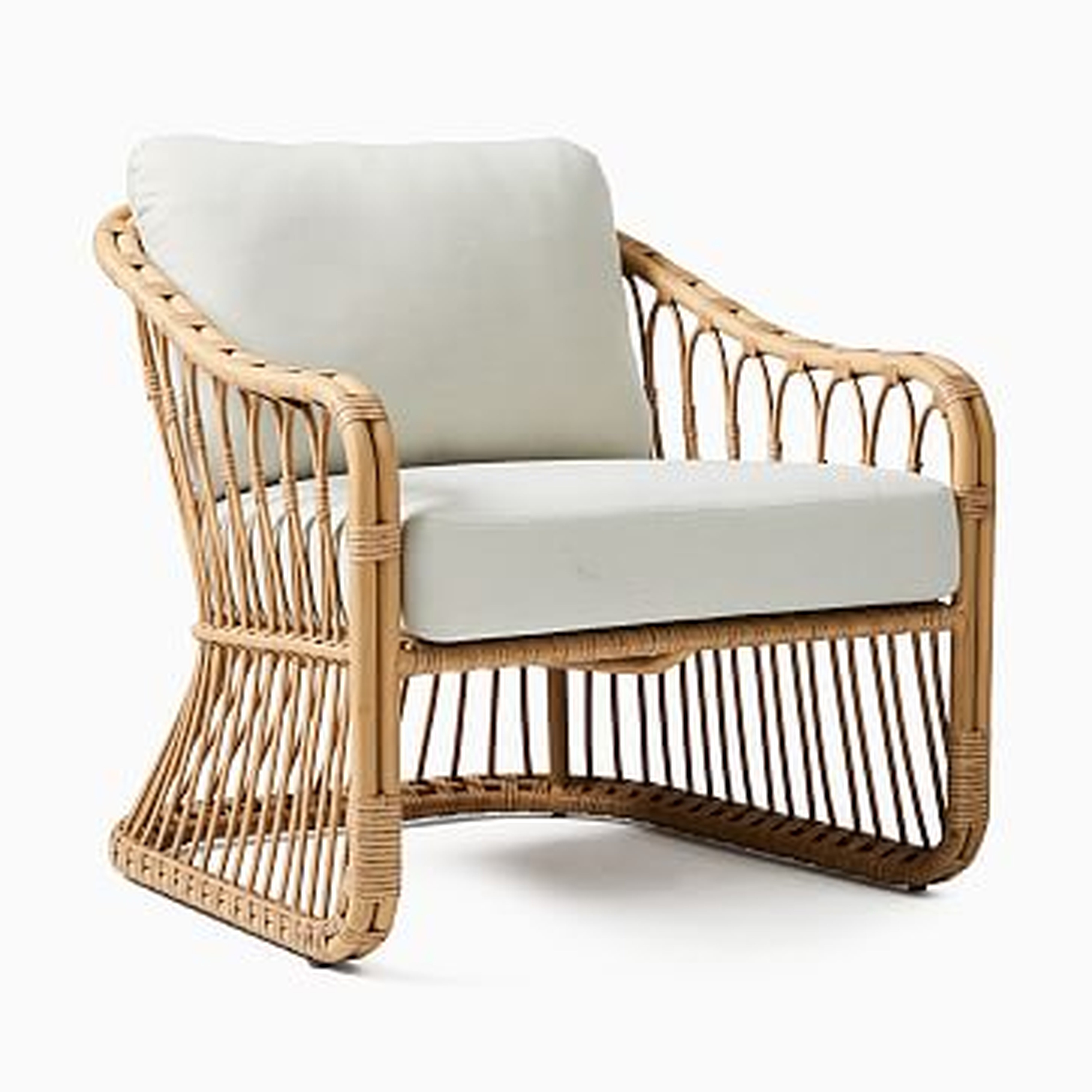 Tulum Lounge Chair, S/2, Natural Rattan - West Elm