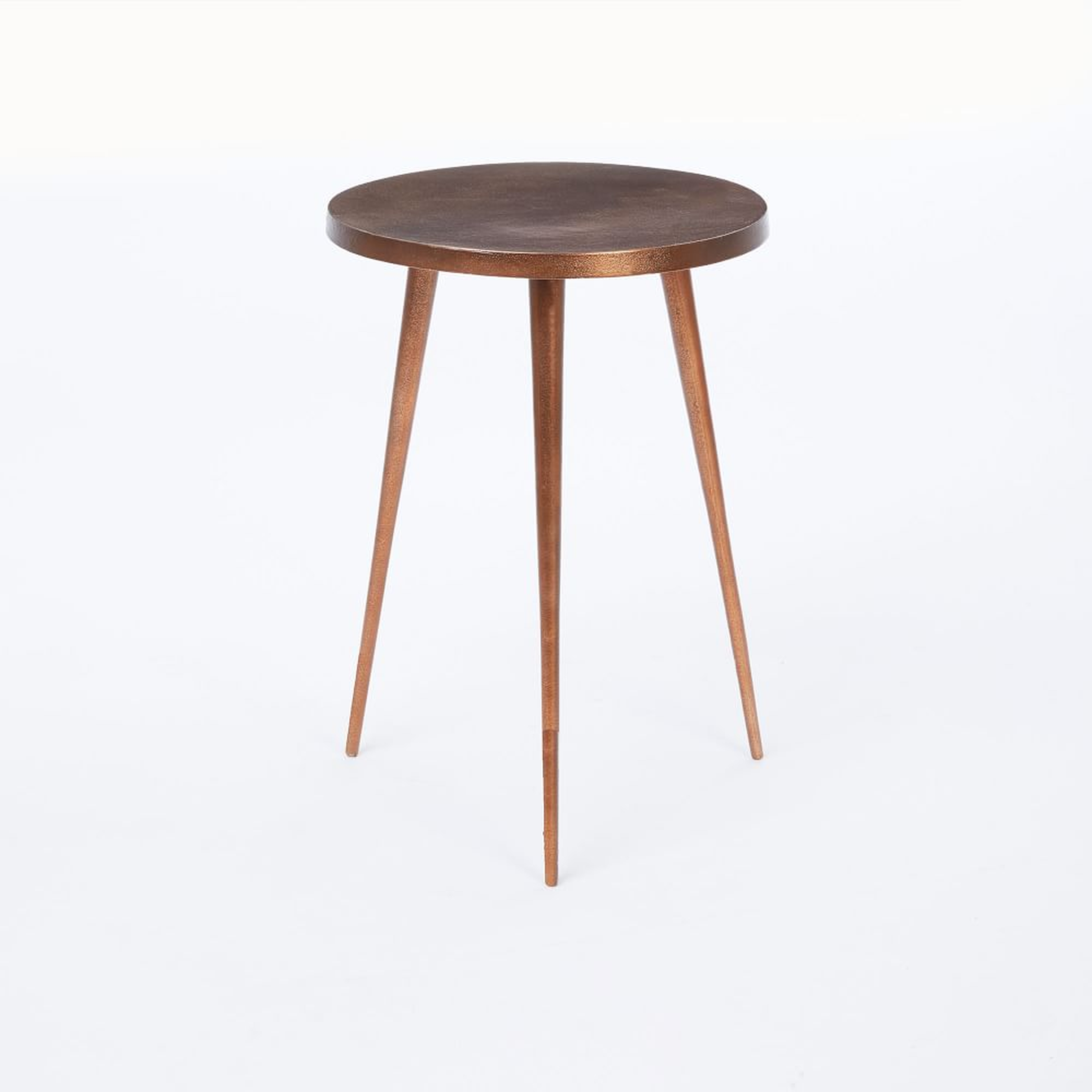 Casted 15" Side Table, Copper - West Elm