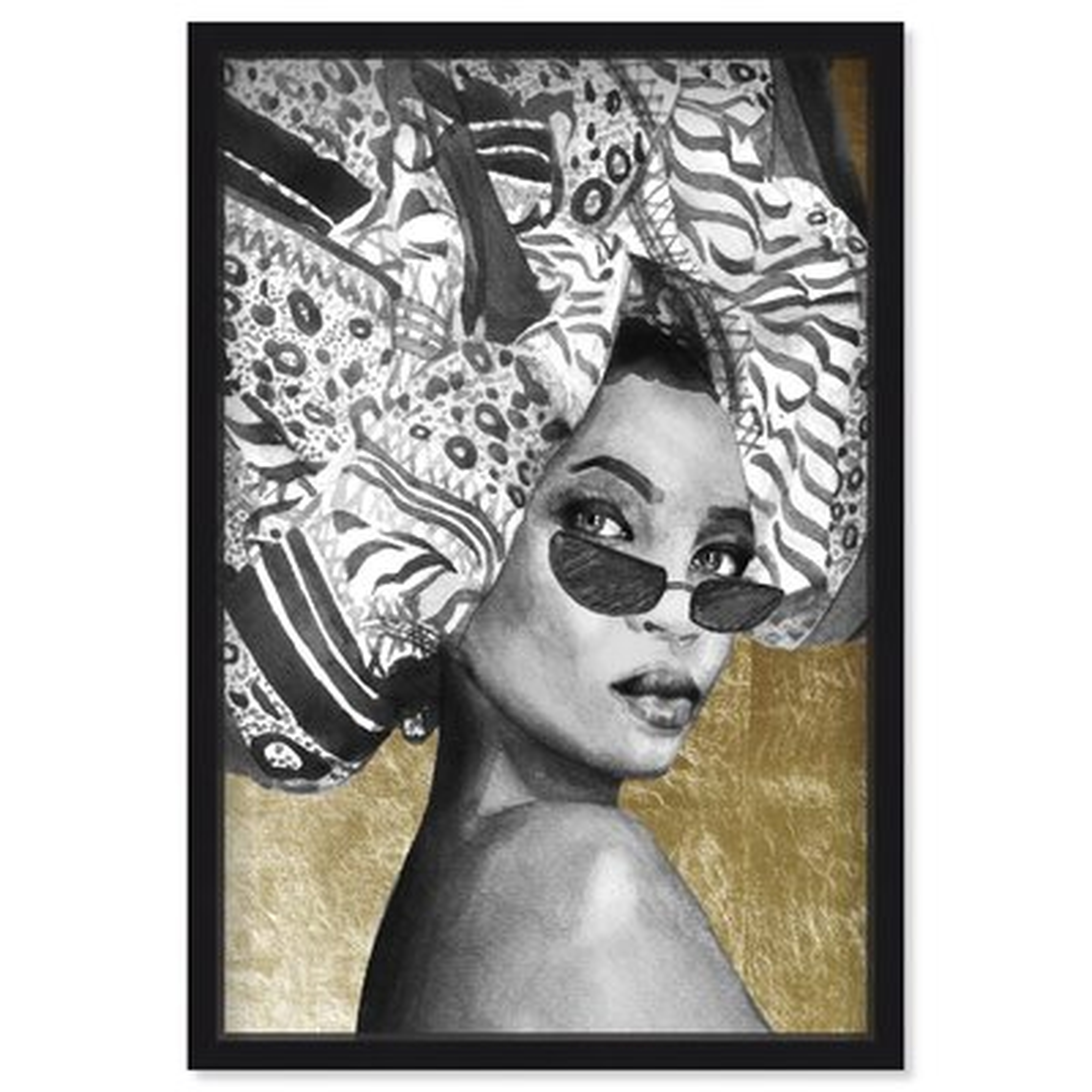 Fashion And Glam 'Goddess Of Tigris' Portraits By Oliver Gal Wall Art Print - Wayfair