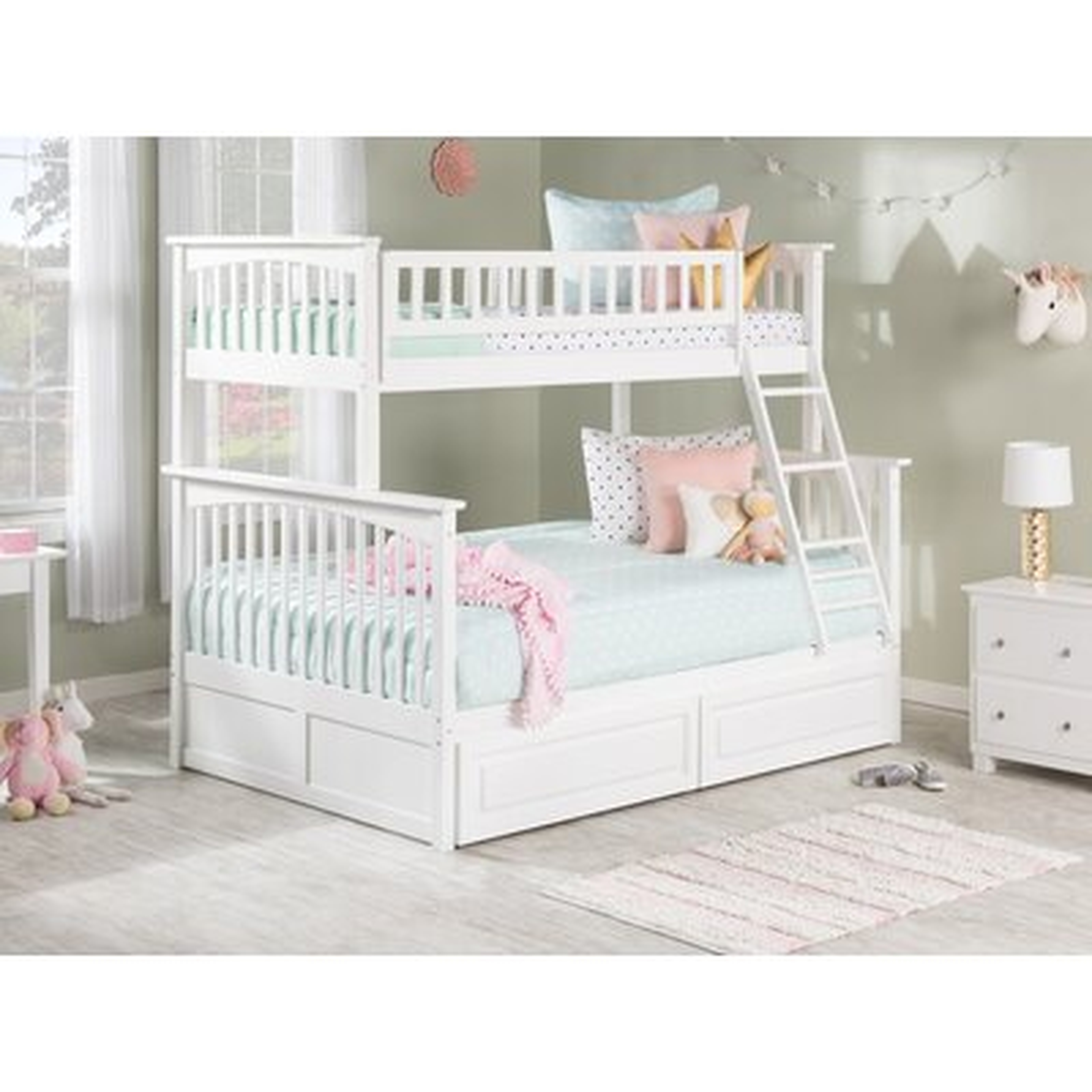 Henry Bunk Bed with Storage (Converts to twin beds) - Wayfair
