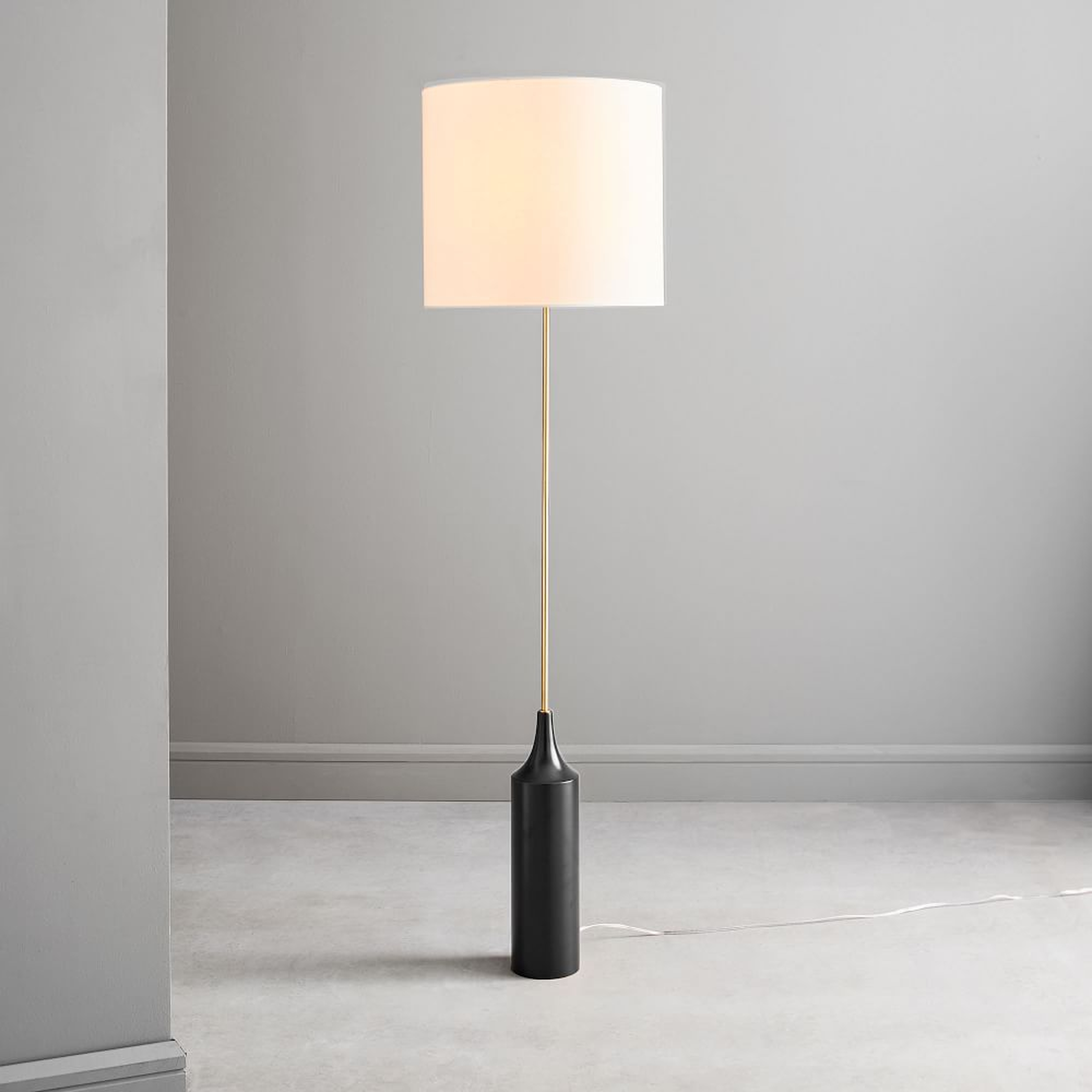 Hudson Floor Lamp, Large, Dark Bronze - West Elm