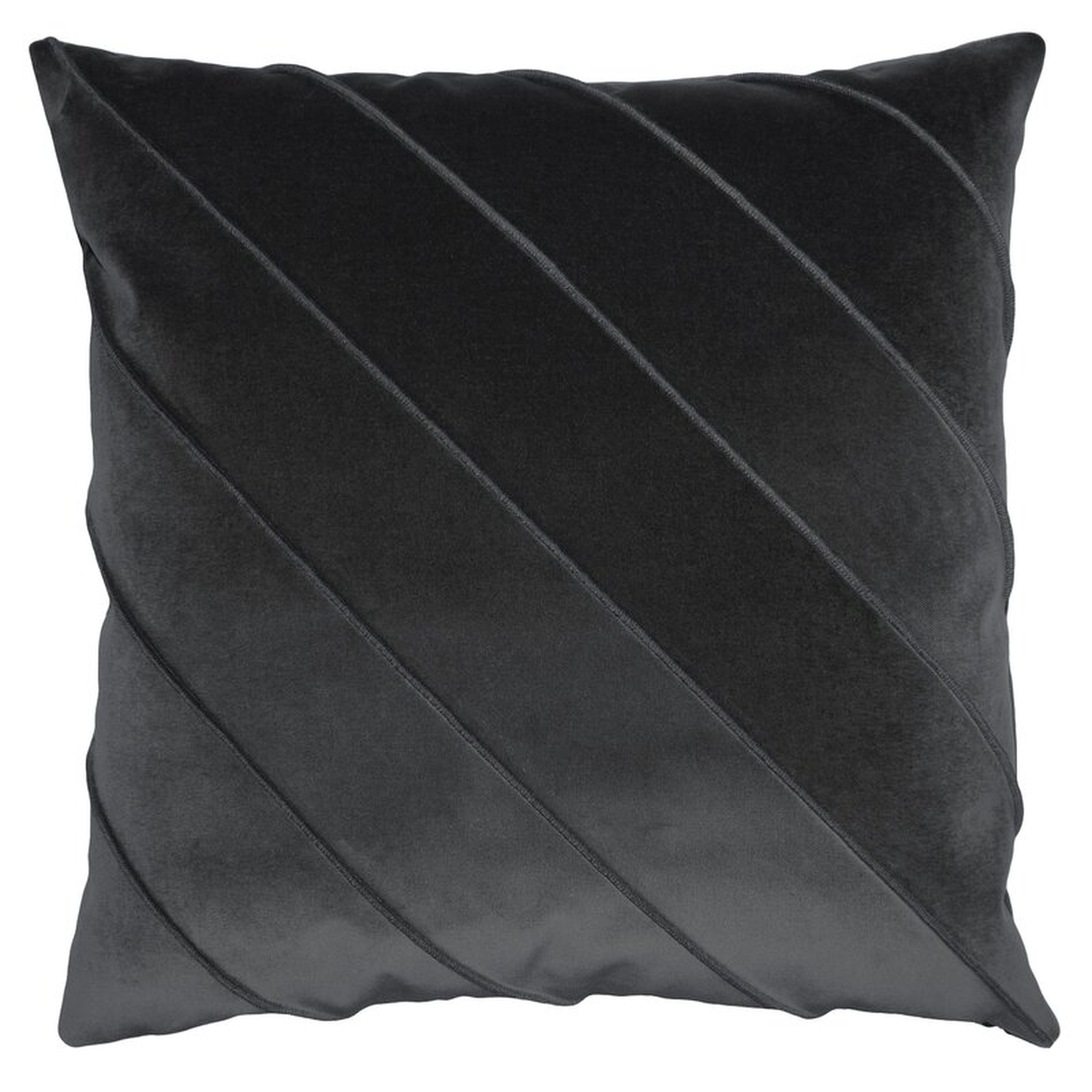 Square Feathers Briar Como Velvet Artichoke 12X24 Pillow Color: Dark Gray, Size: 20" x 20" - Perigold