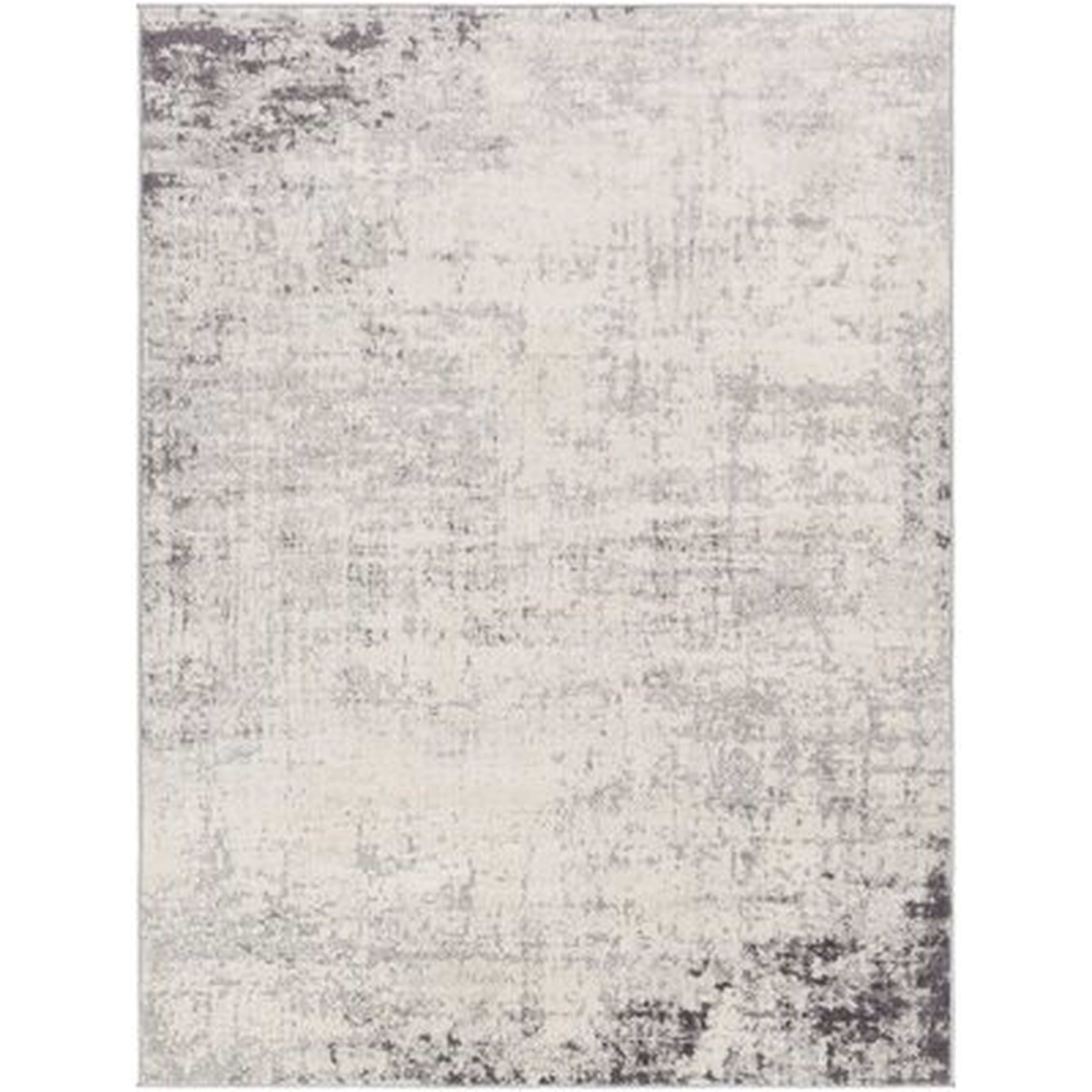Haili Abstract Charcoal/Light Gray/White Area Rug - Wayfair