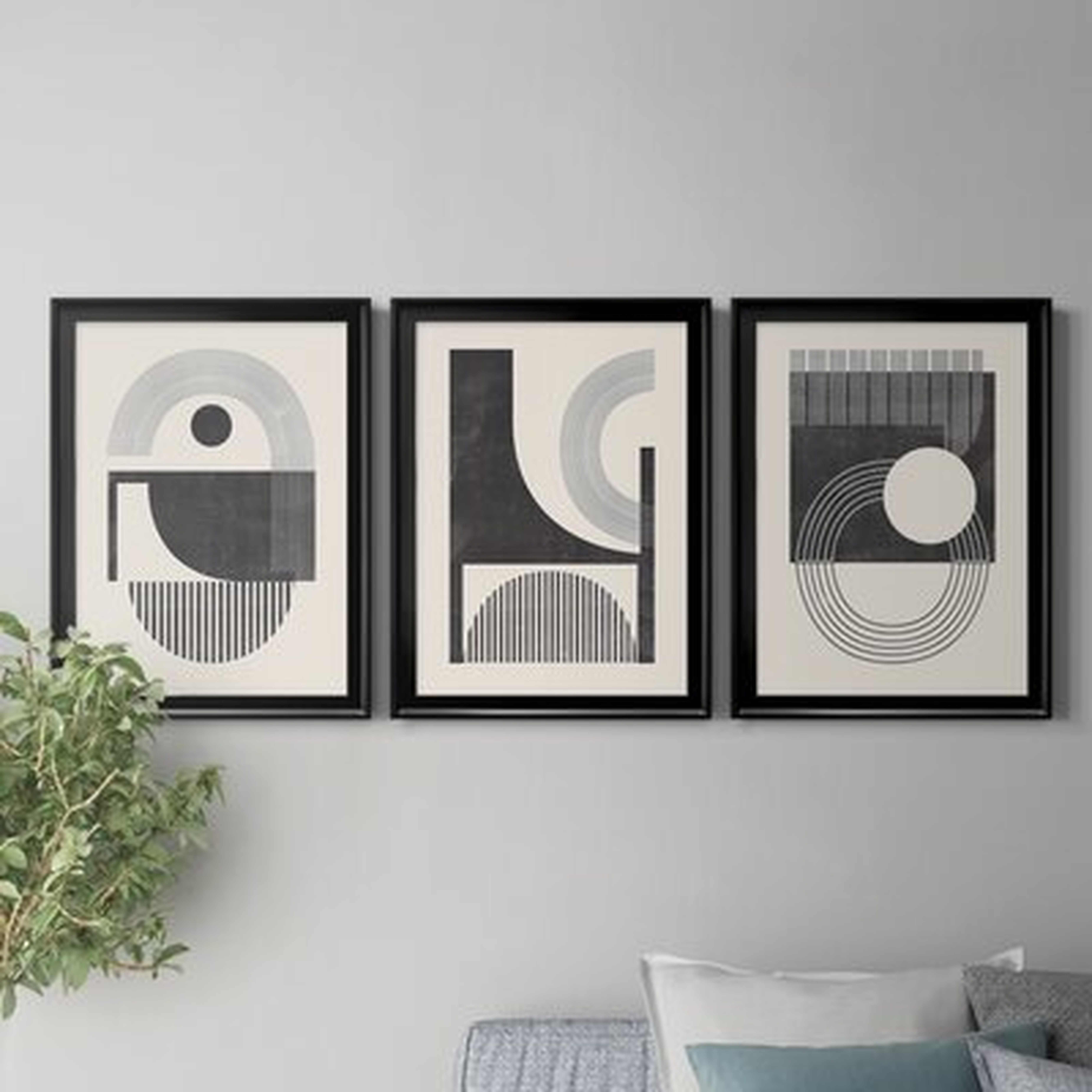 Unknown Space I - 3 Piece Picture Frame Graphic Art Print Set on Canvas by Mercury Row® - Wayfair