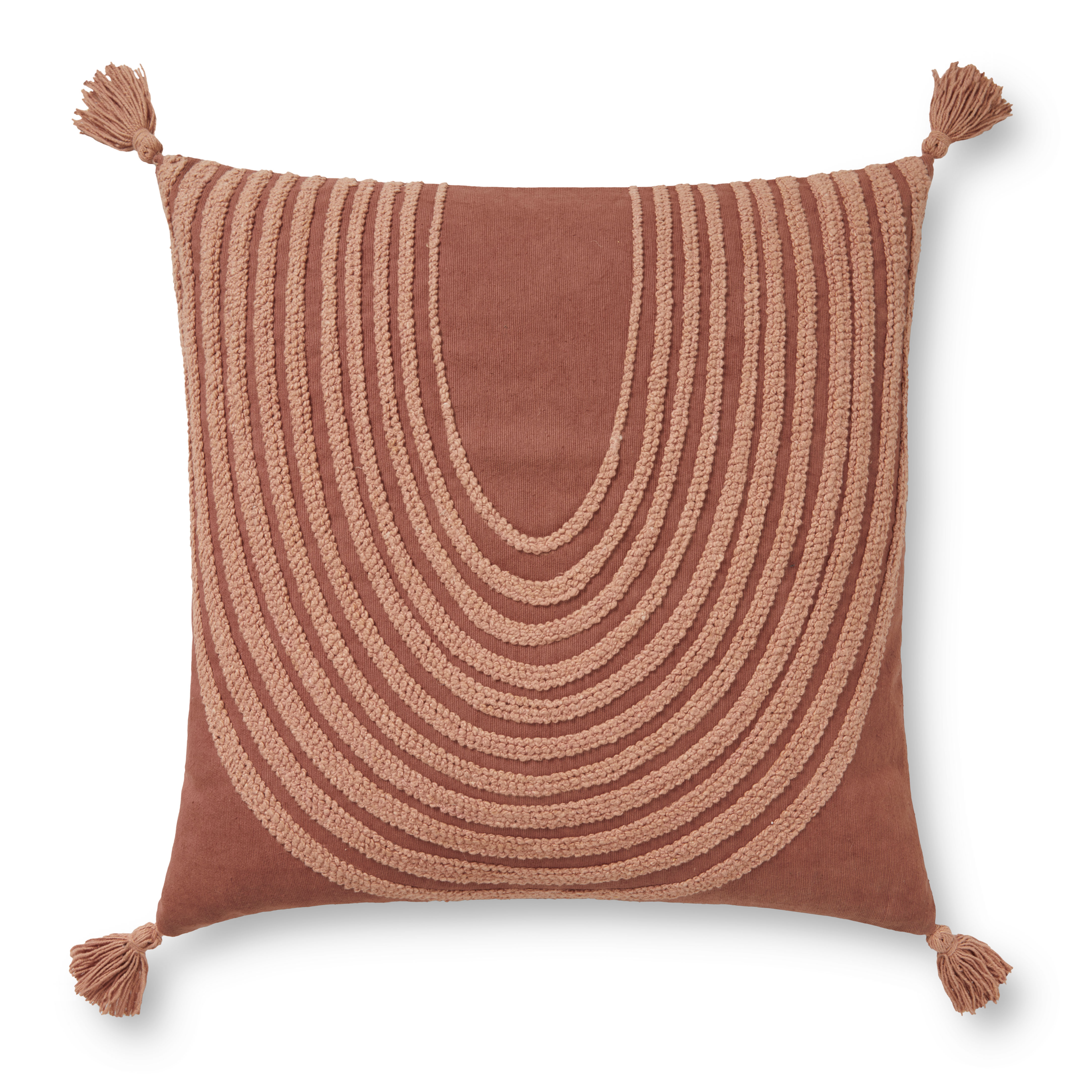 PILLOWS PLL0052 BLUSH 22" x 22" Cover Only - Loloi Rugs