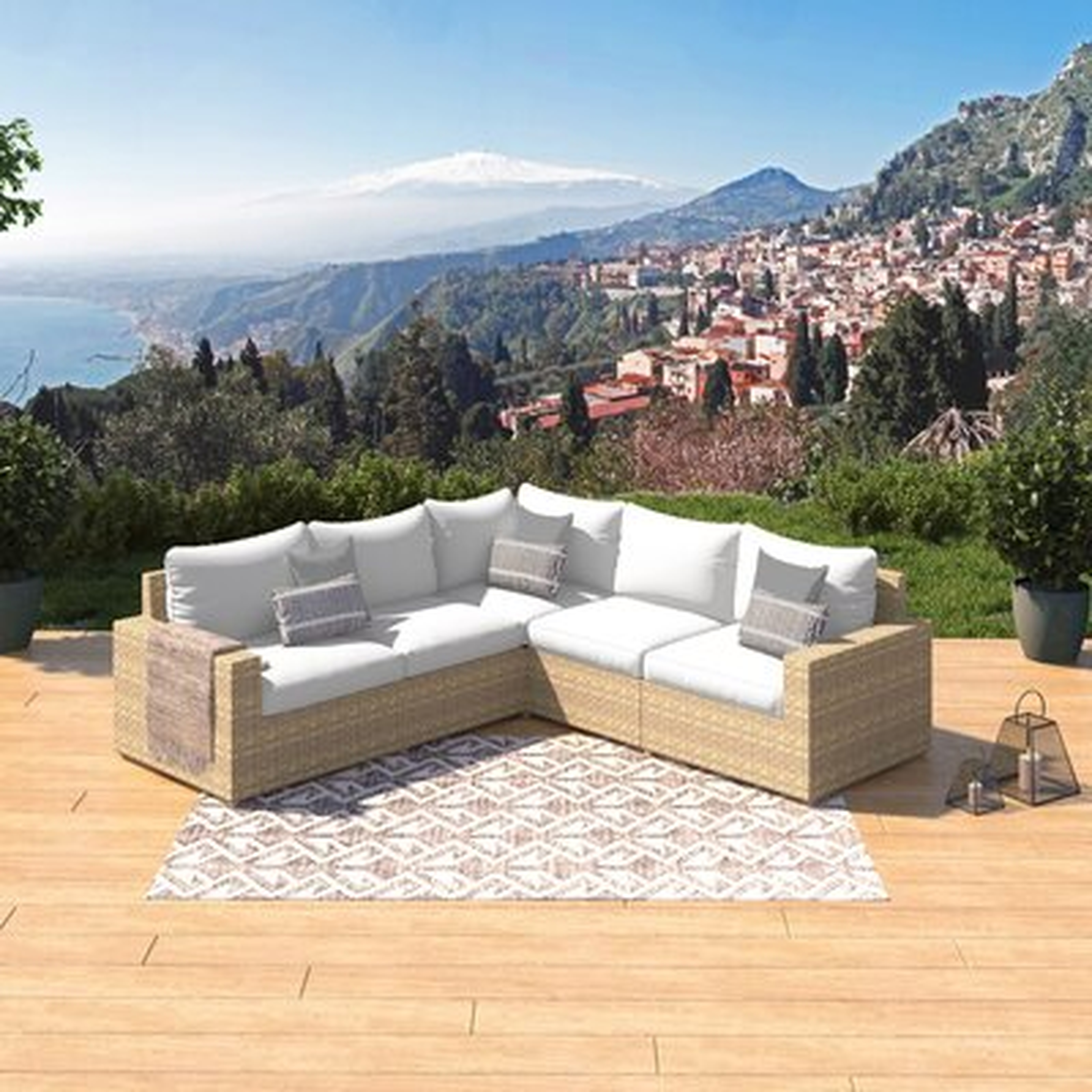 Imia 5 Piece Sectional Seating Group with Cushions - Wayfair