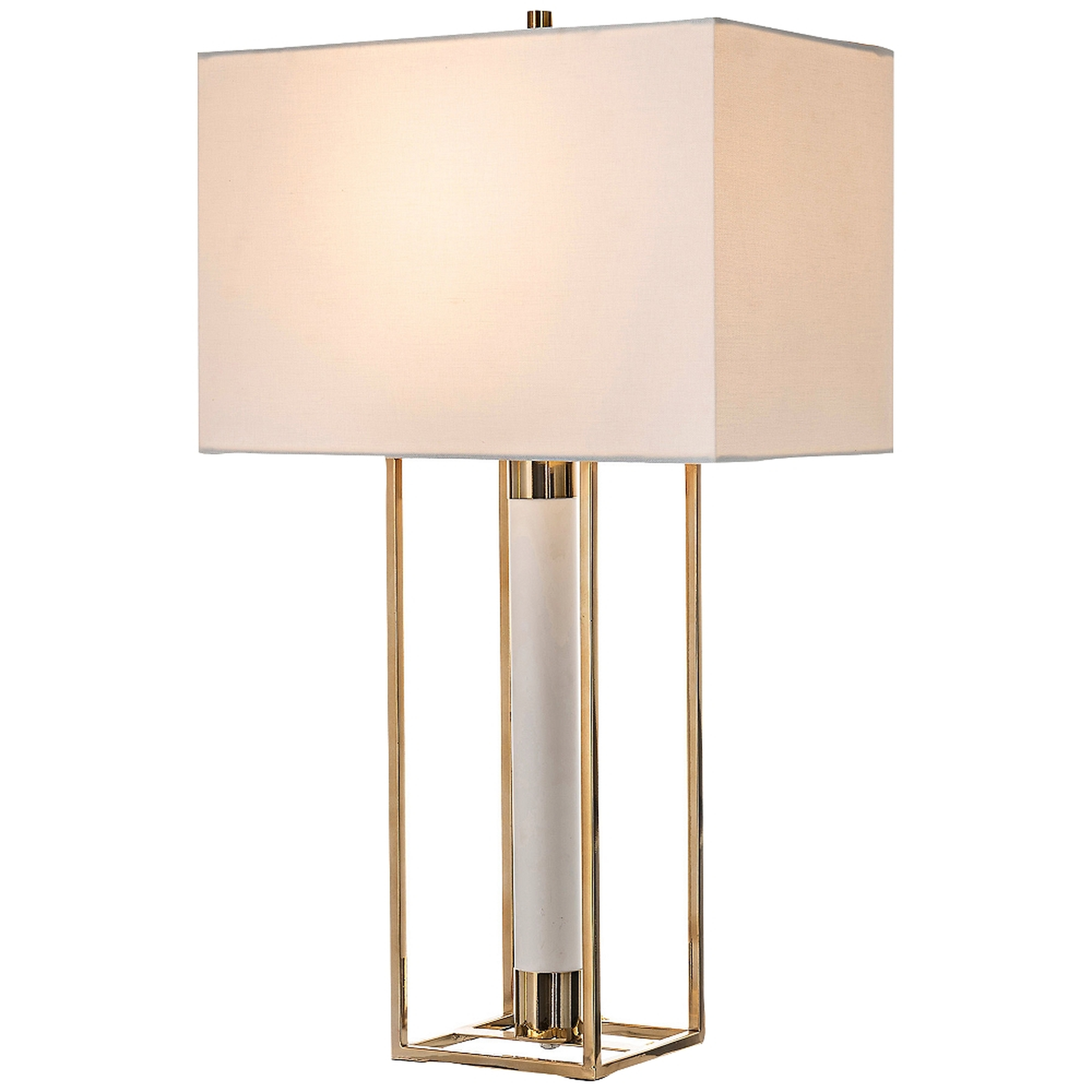 Lite Source Noreen Polished Gold Open Frame Table Lamp - Style # 87K44 - Lamps Plus