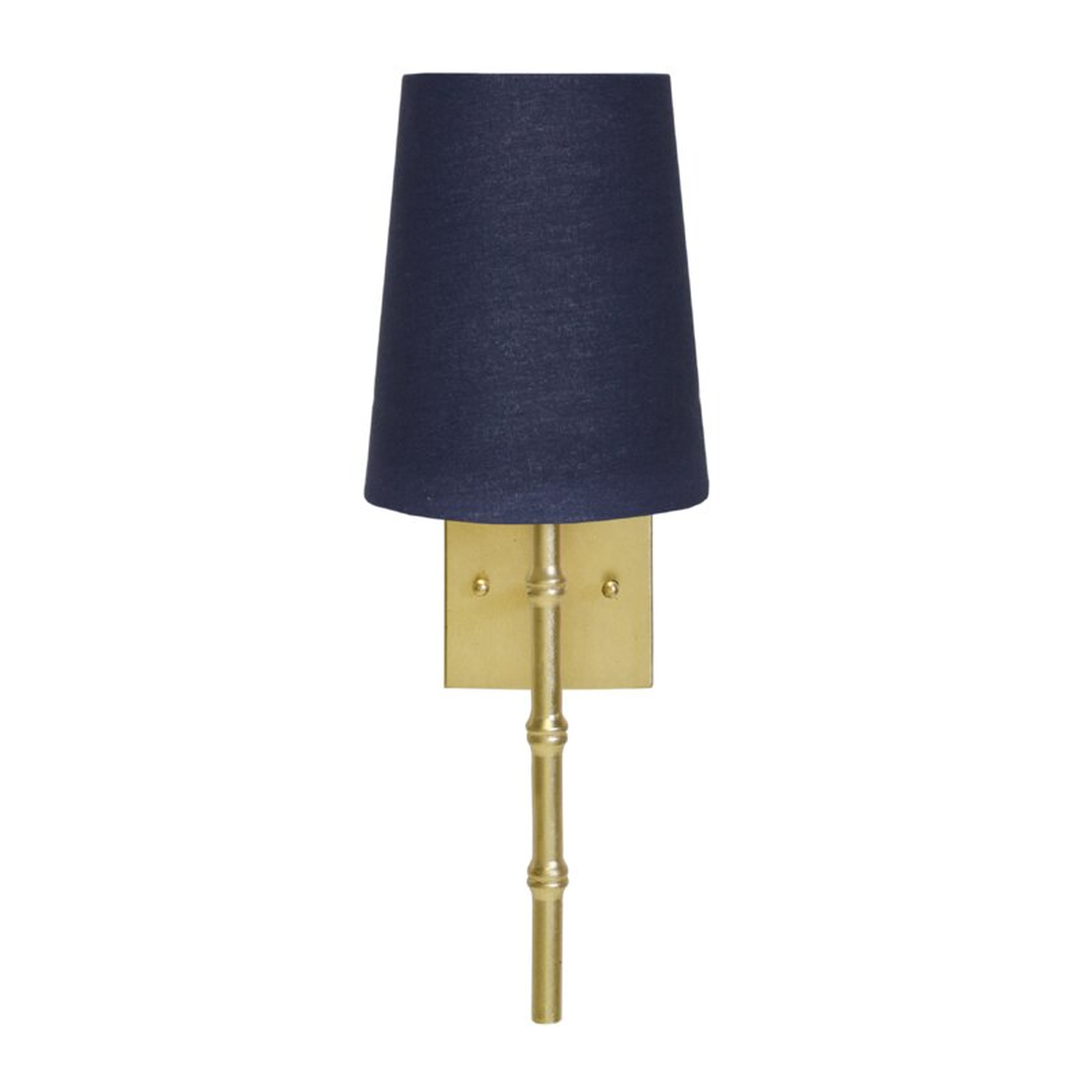 Worlds Away 6.5" Bell Wall Sconce Shade Color: Navy - Perigold