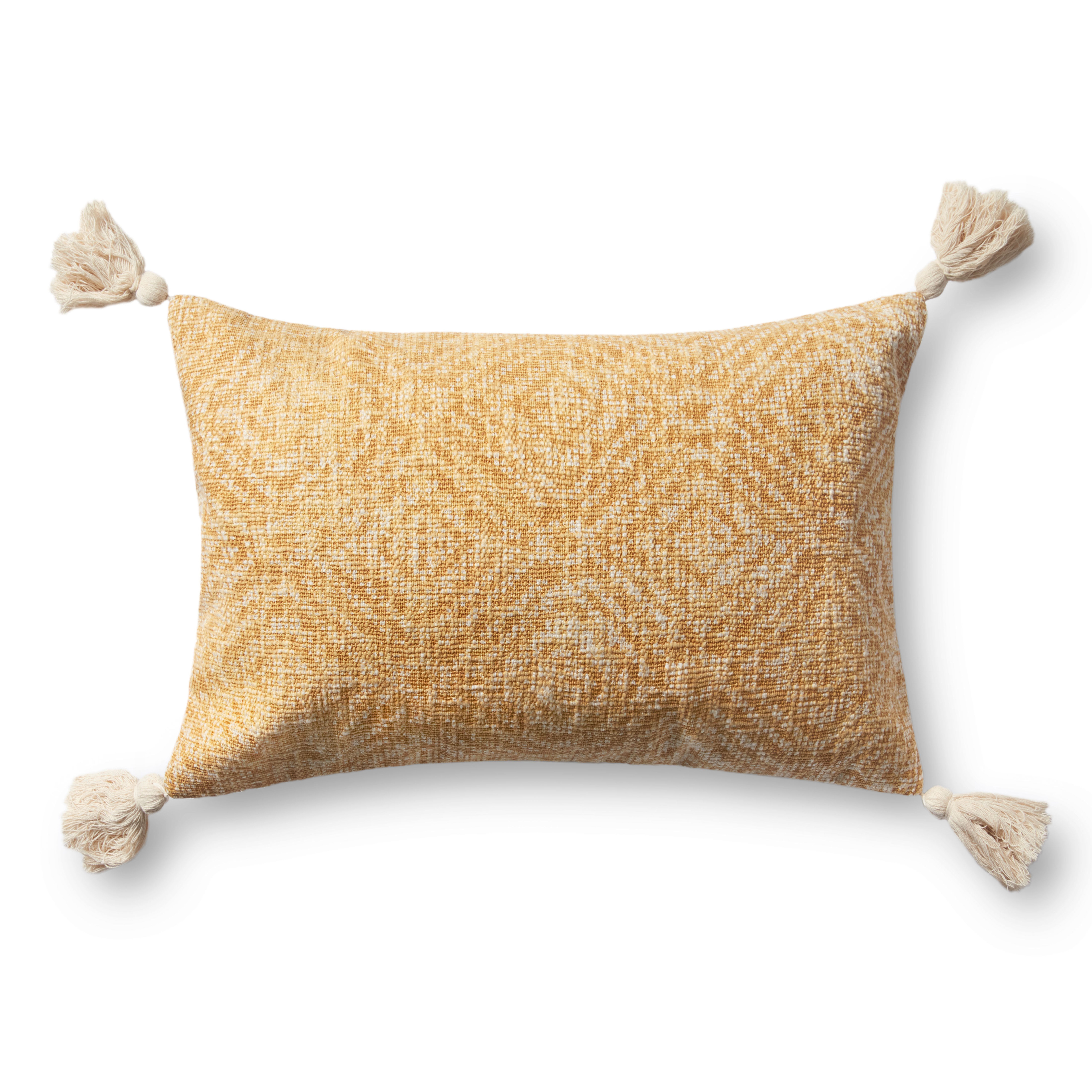 Loloi Pillows P0621 Yellow 13" x 21" Cover Only - Loloi Rugs