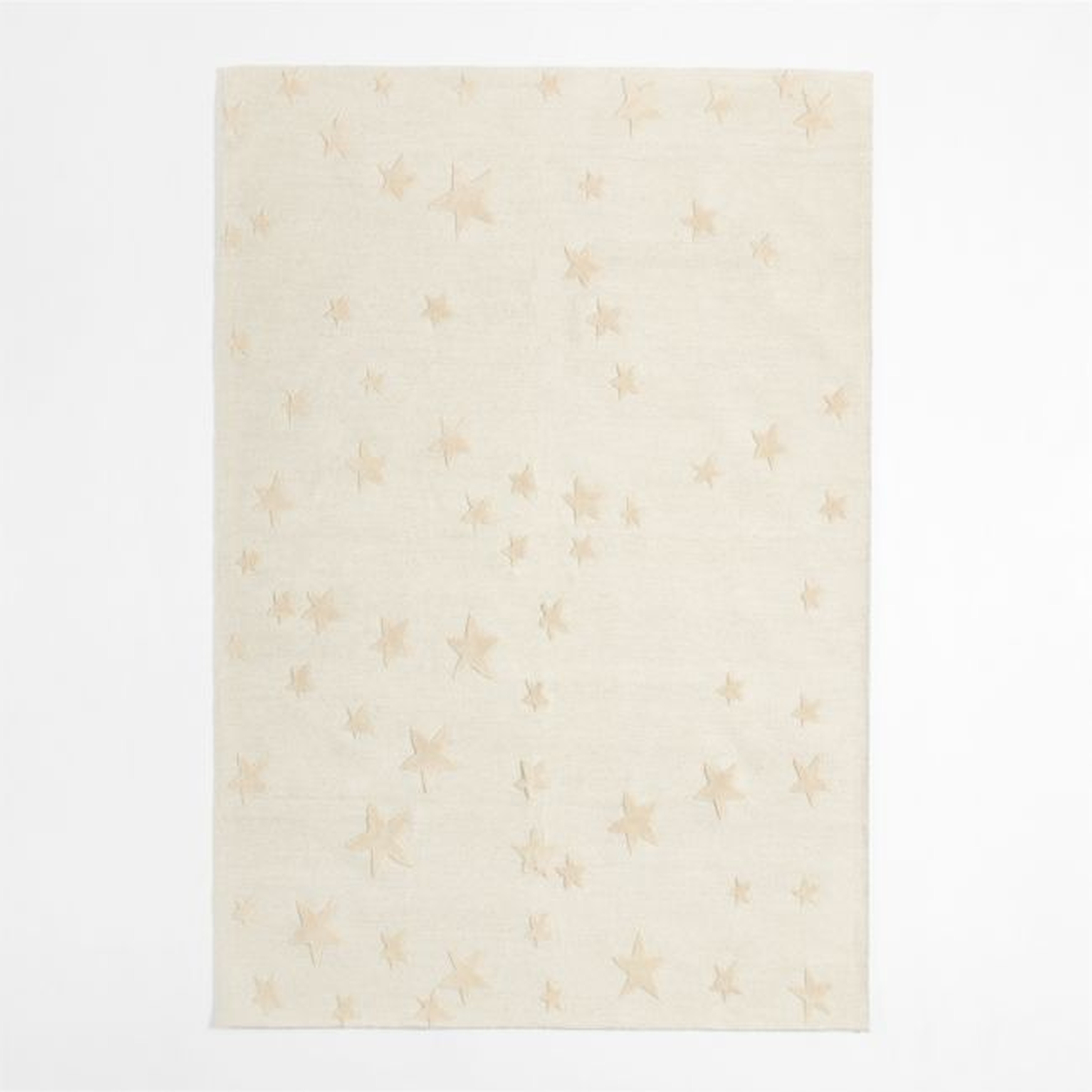 Modern Star Wool Pampas Ivory Kids Area Rug 8'x10' - Crate & Kids