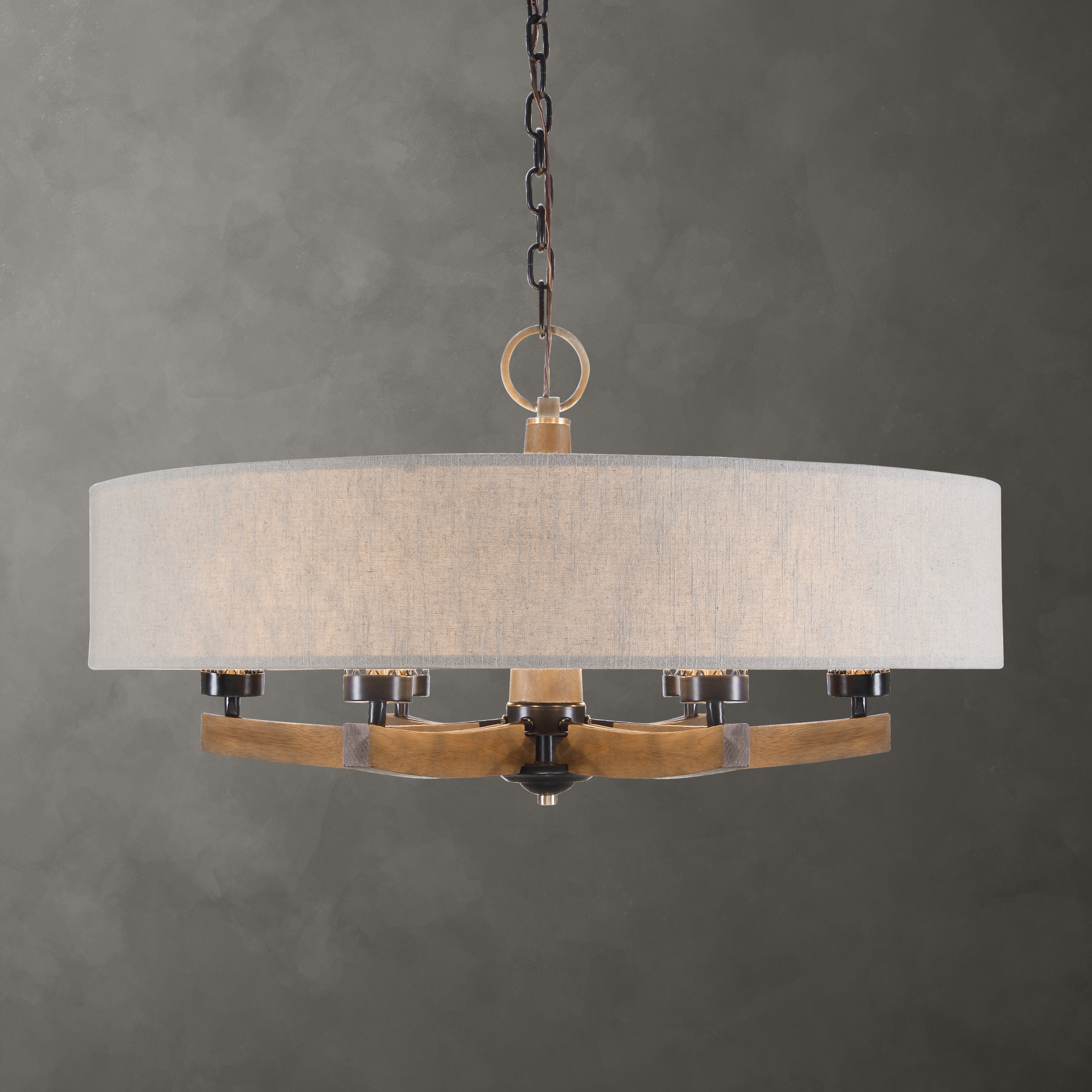 Woodall 6 Light Drum Chandelier - Uttermost