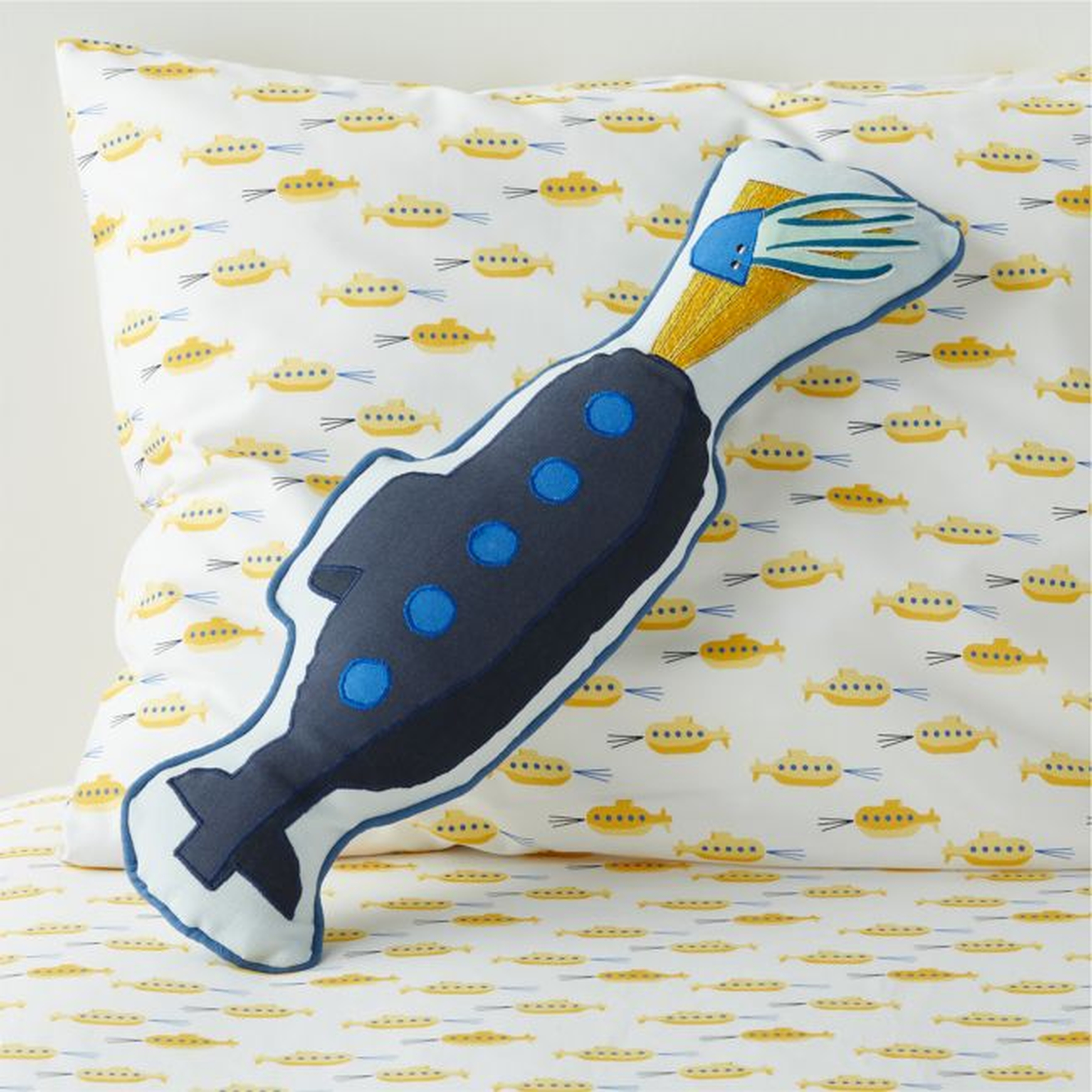Submarine Kids Throw Pillow - Crate & Kids