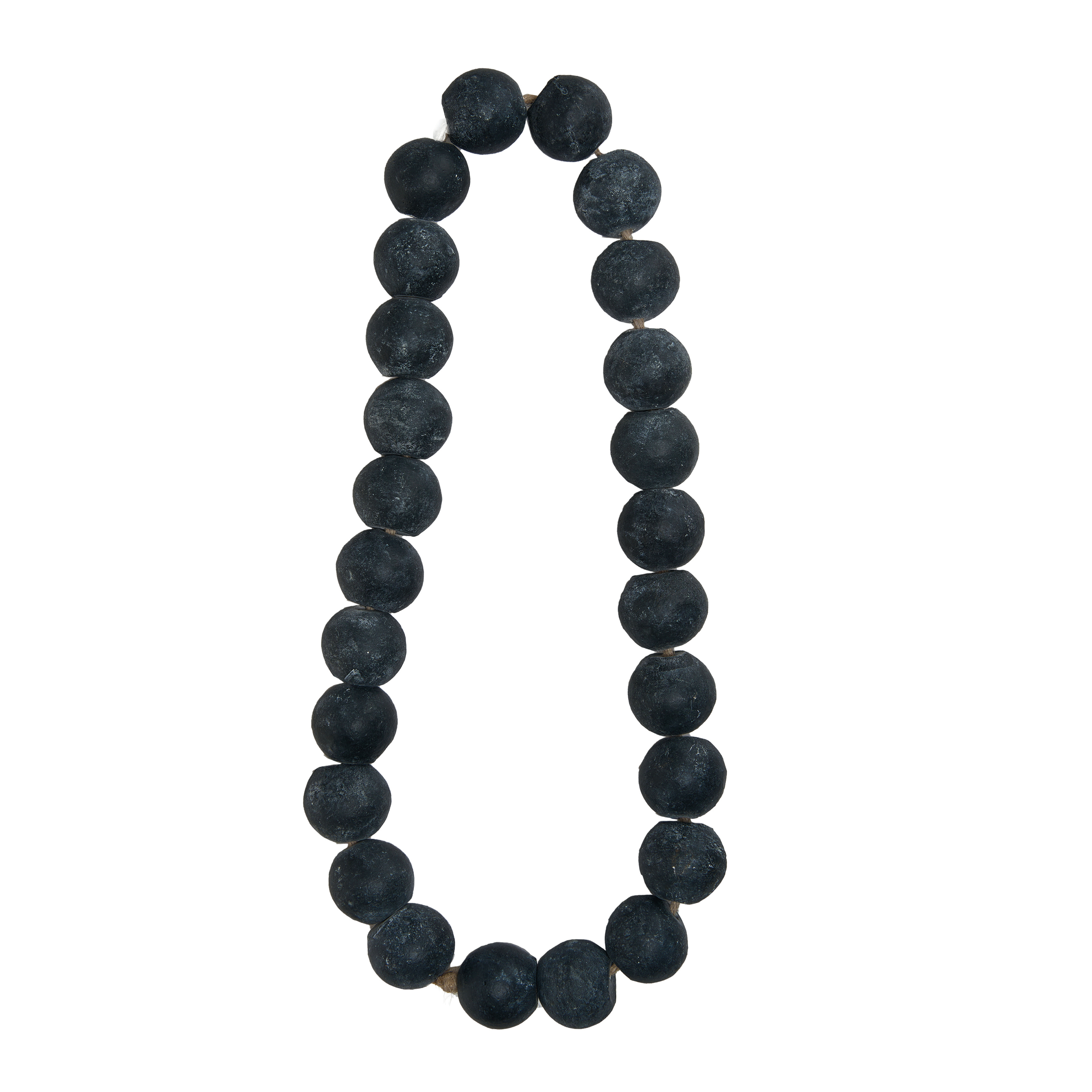 Cement Bead Garland, Black - Creative Co-Op