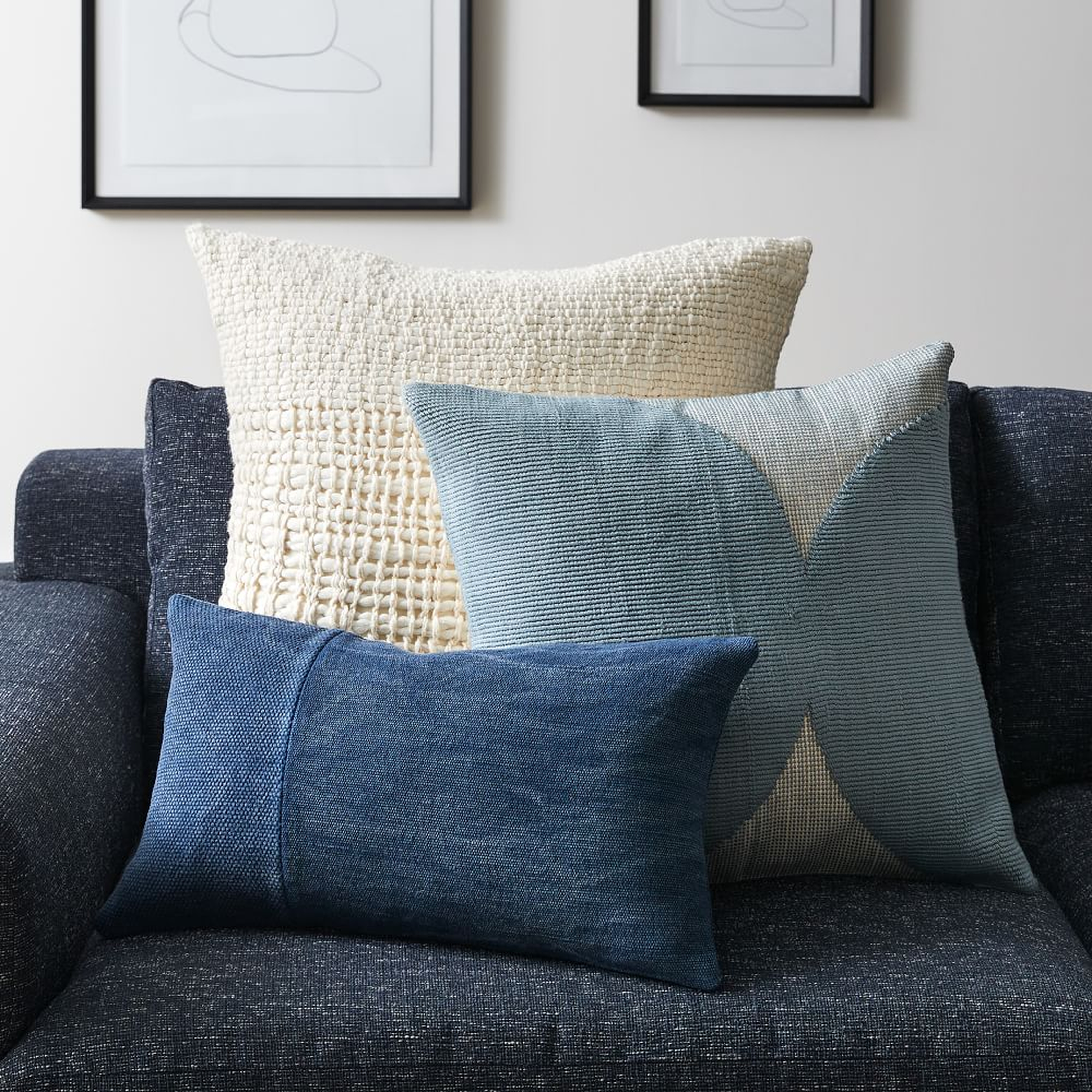 Cozy Loomed Loops Pillow Cover Set - West Elm