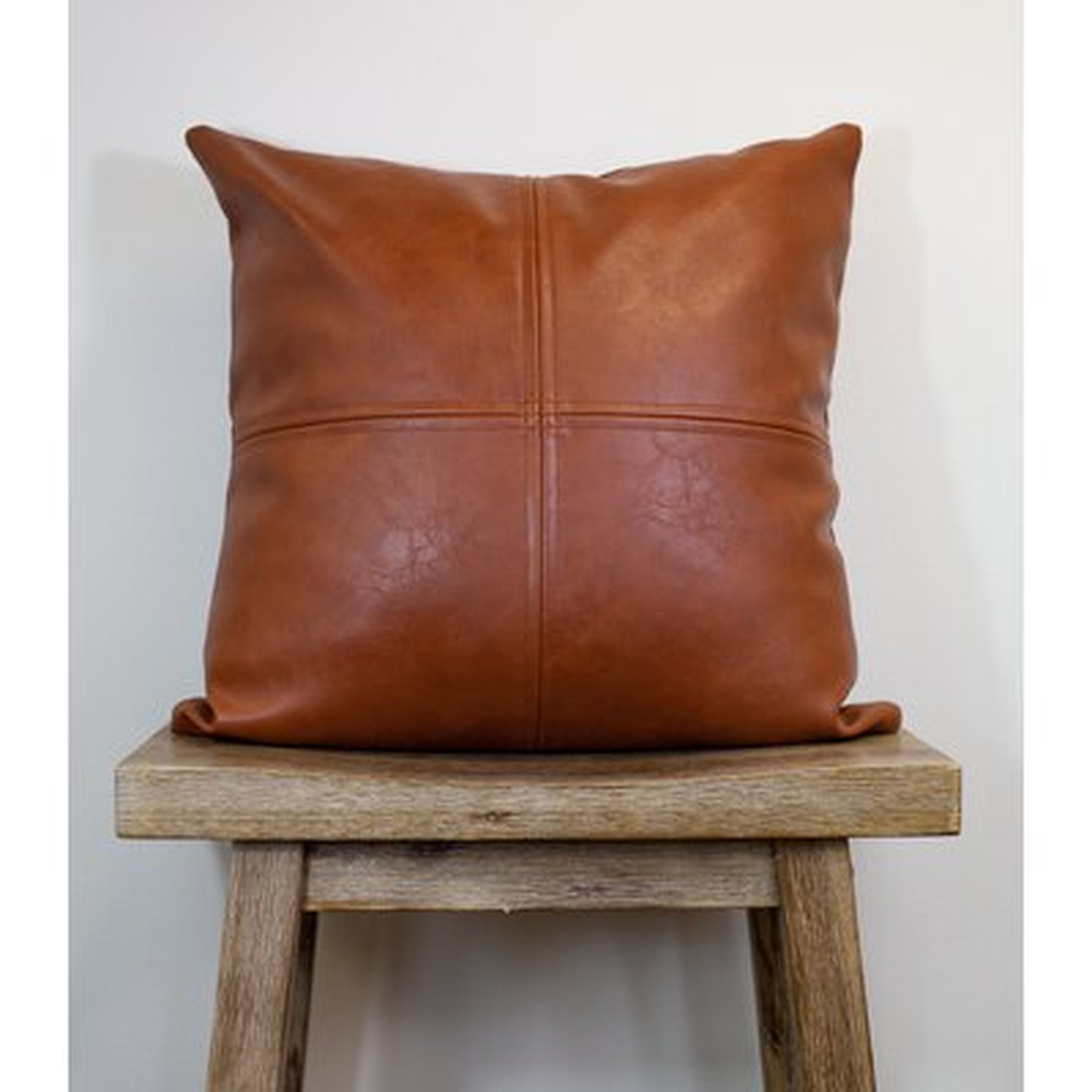 Faux Leather Pillow Cover/BB-39*Square - Wayfair
