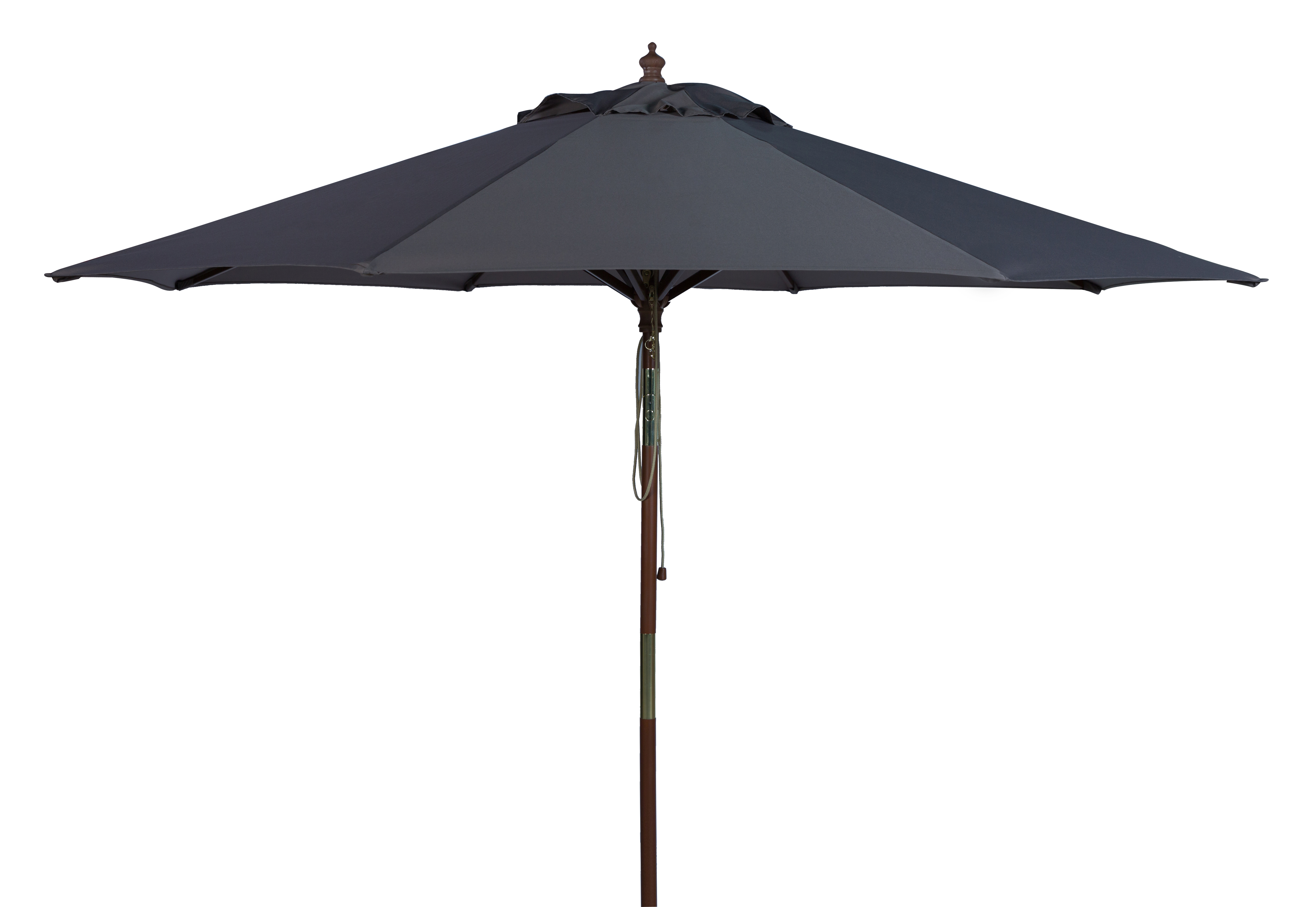 Cannes 9Ft Wooden Outdoor Umbrella - Grey - Arlo Home - Arlo Home