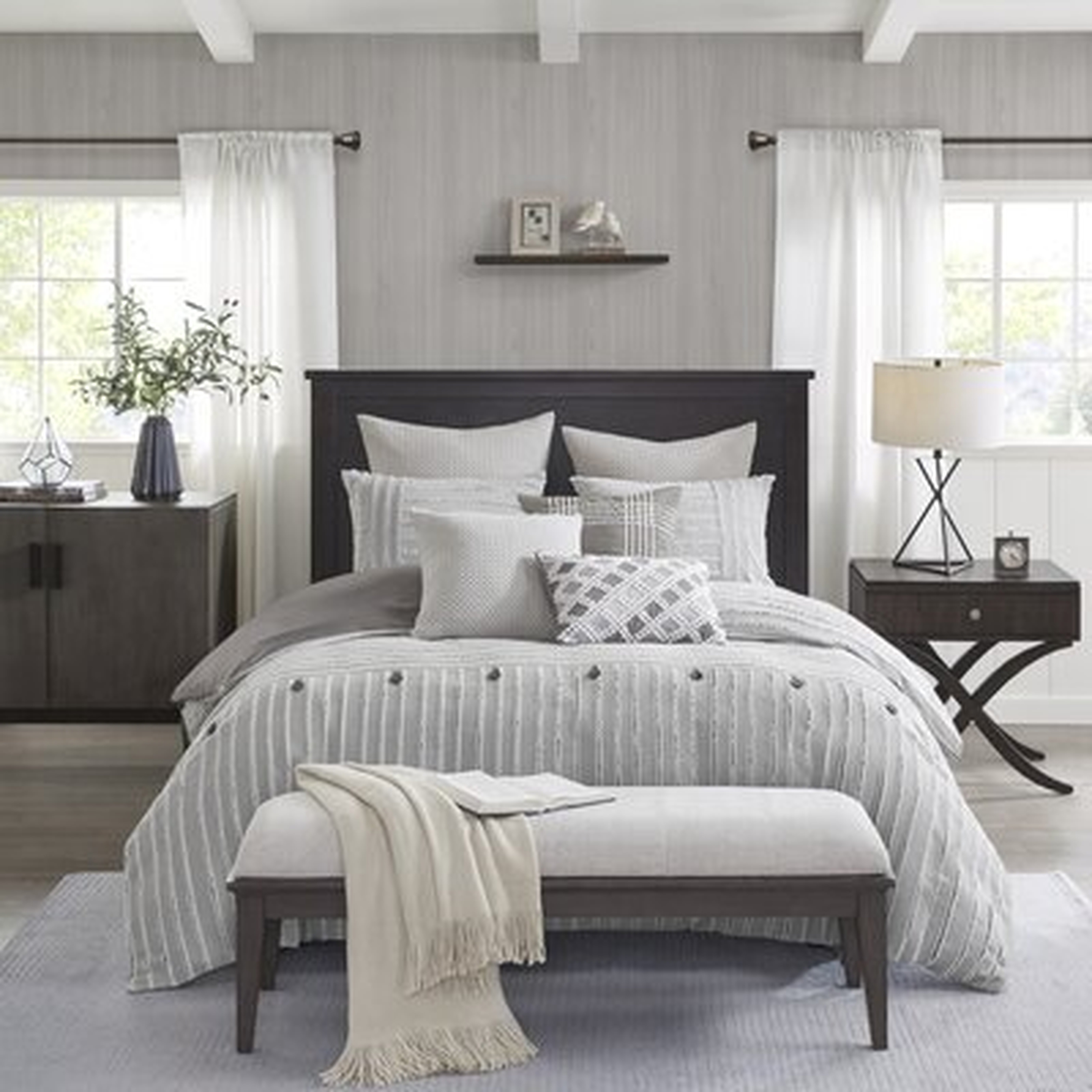 Essence Cotton Clip Jacquard Comforter Set - Wayfair