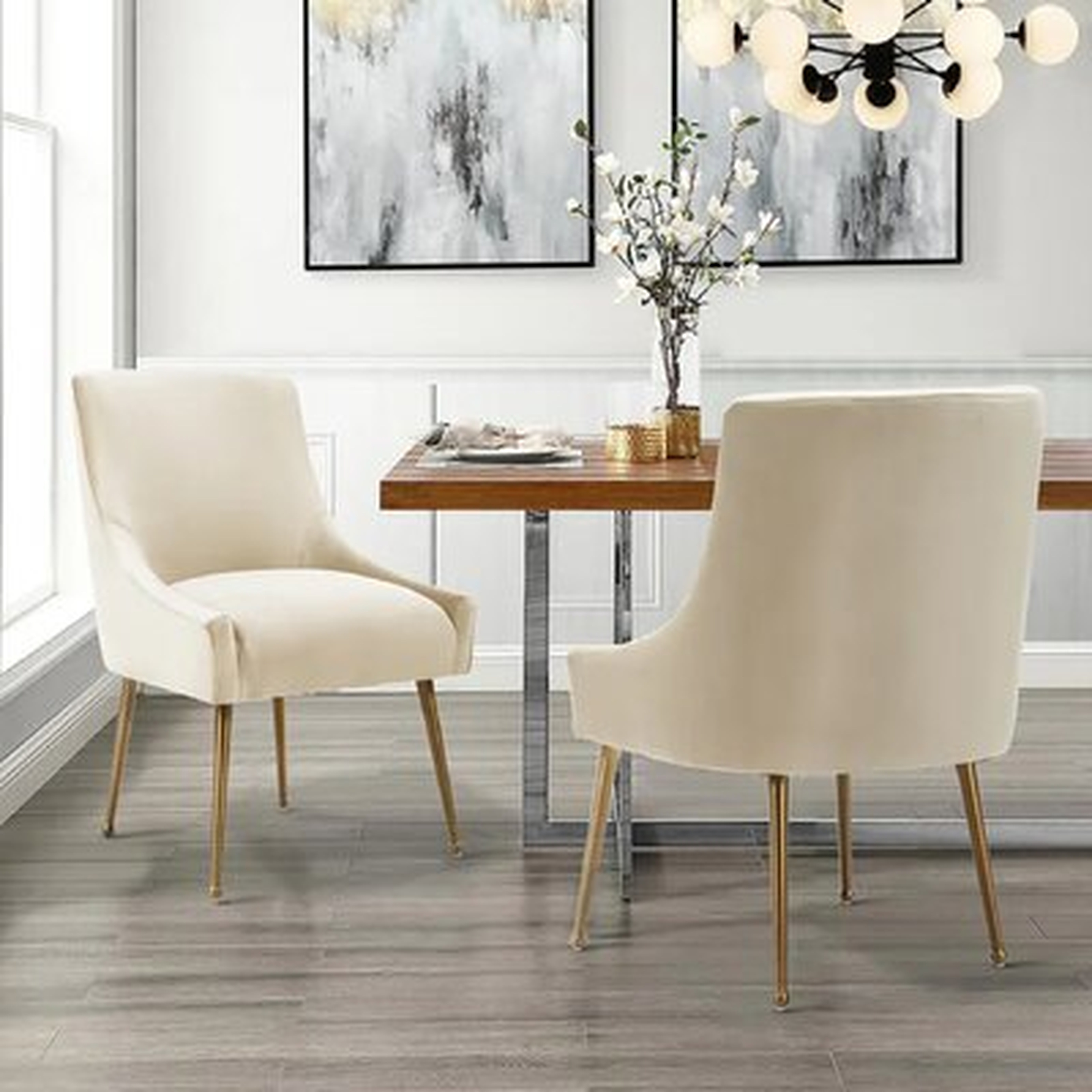 Downton Velvet Side Chair(Set Of 2) - Wayfair