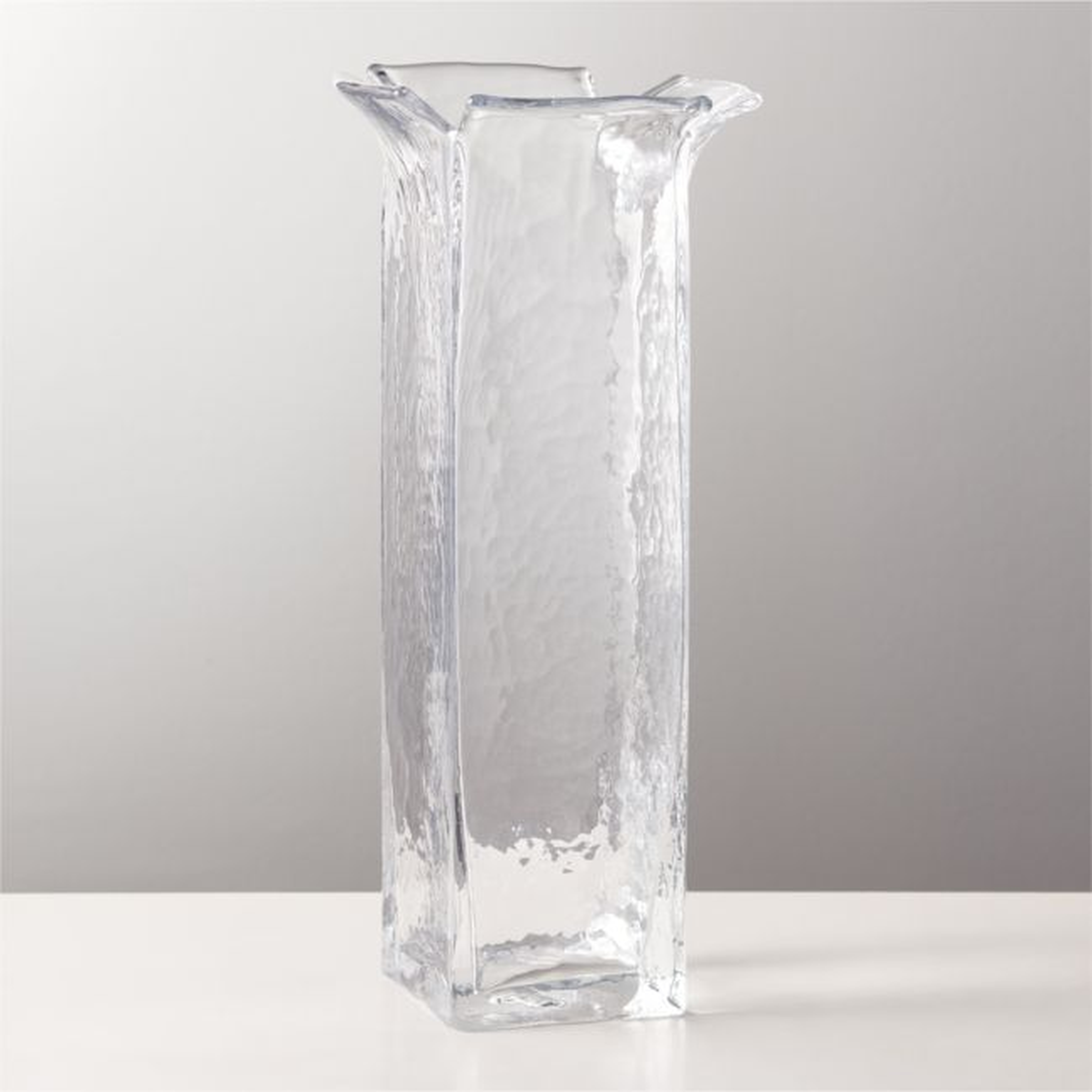 Flare Clear Glass Vase - CB2