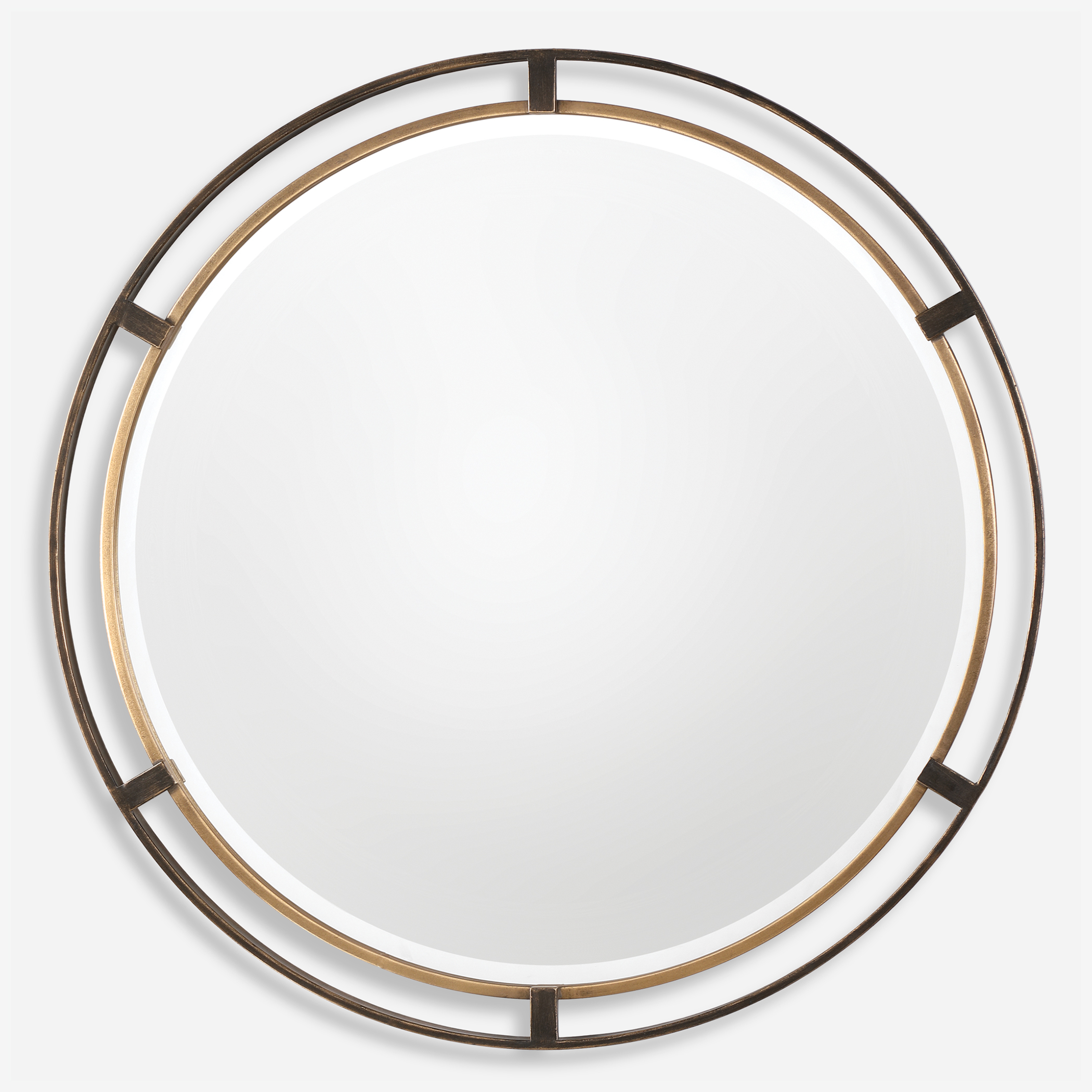 Carrizo Bronze Round Mirror - Uttermost