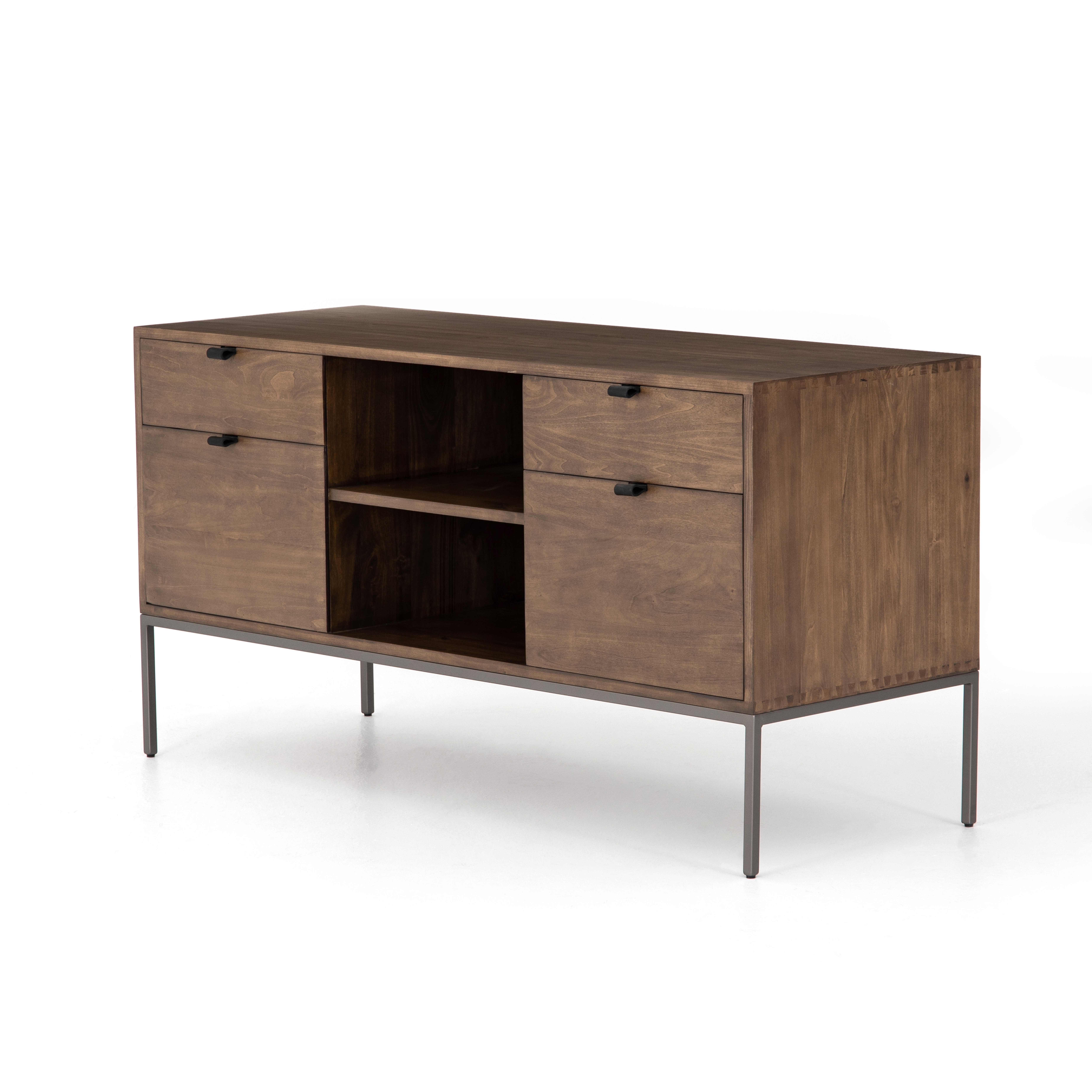 Trey Modular Filing Credenza-Auburn Popl - Four Hands