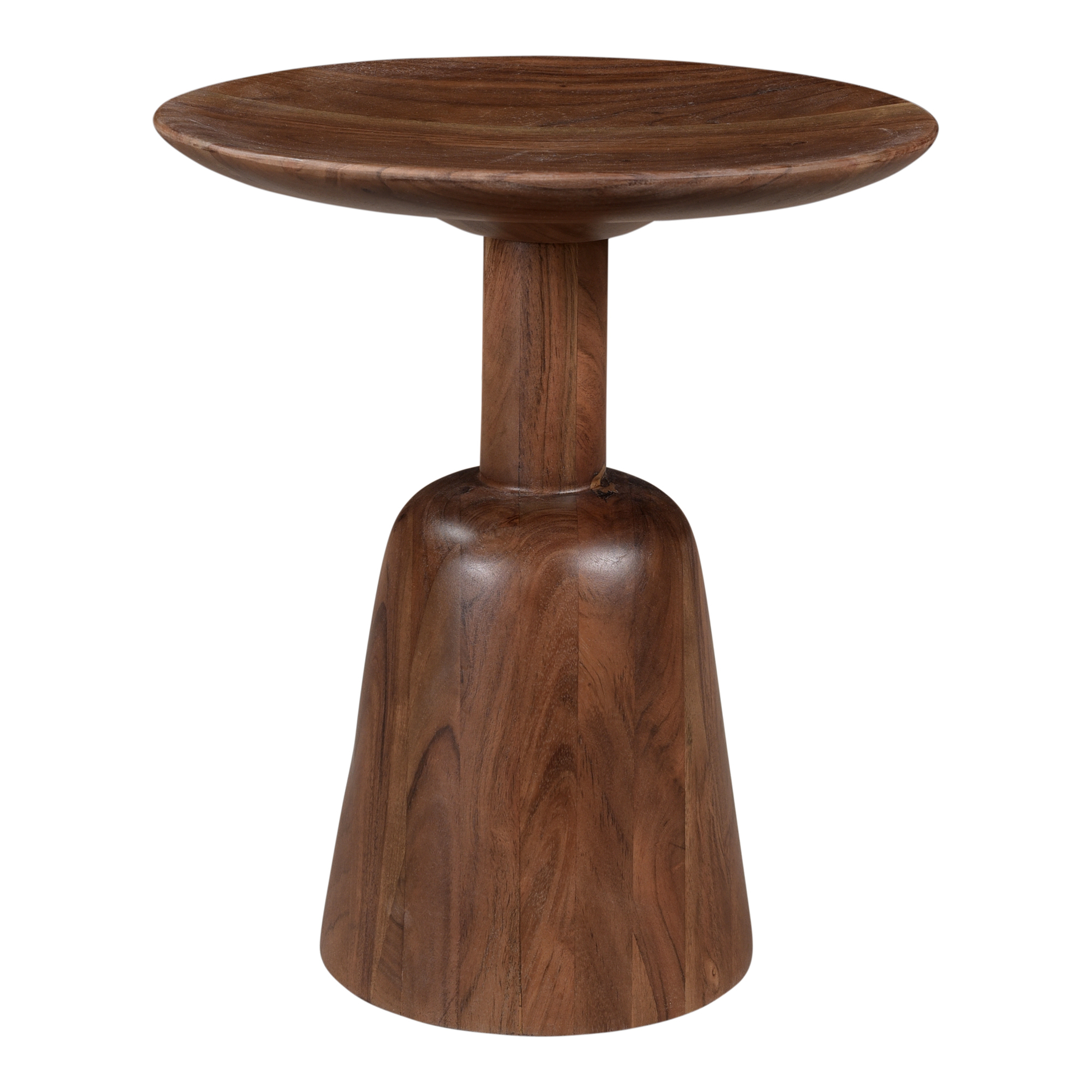 Nels End Table Dark Brown - Moes Home Collection