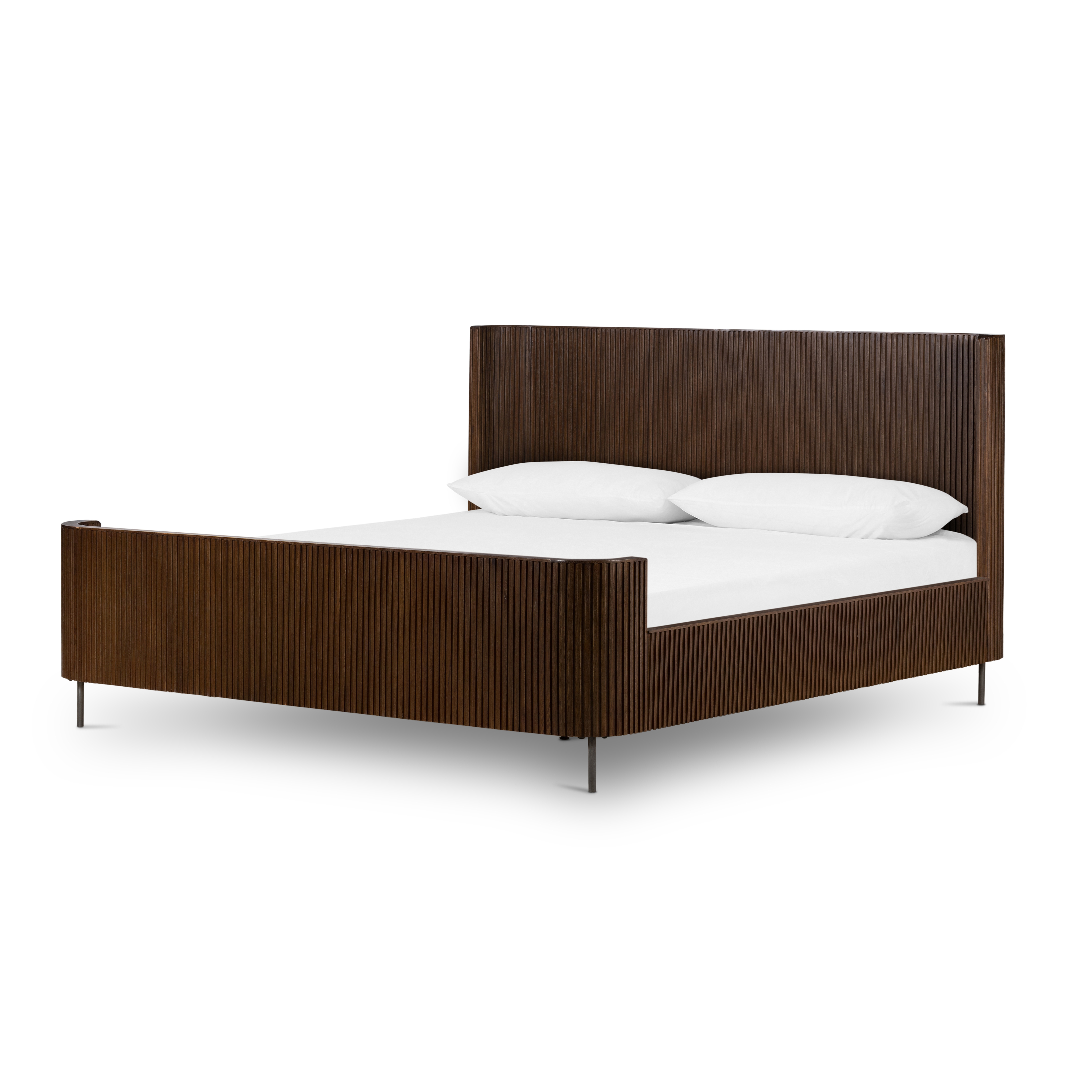 Fletcher Bed-Terra Brown Oak-King - Four Hands