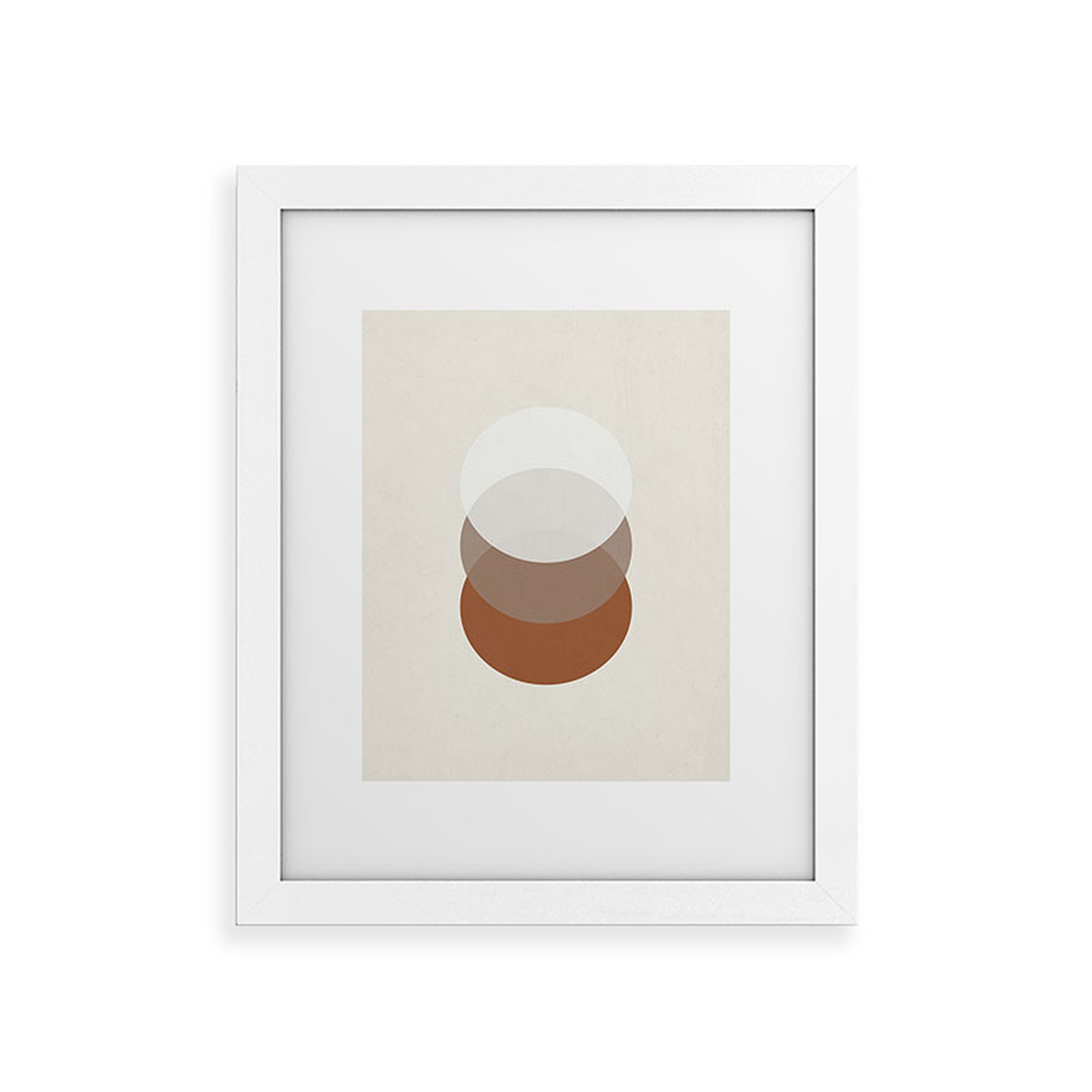 Orbit 005 by Rose Beck - Framed Art Print Classic White 24" x 36" - Deny Designs