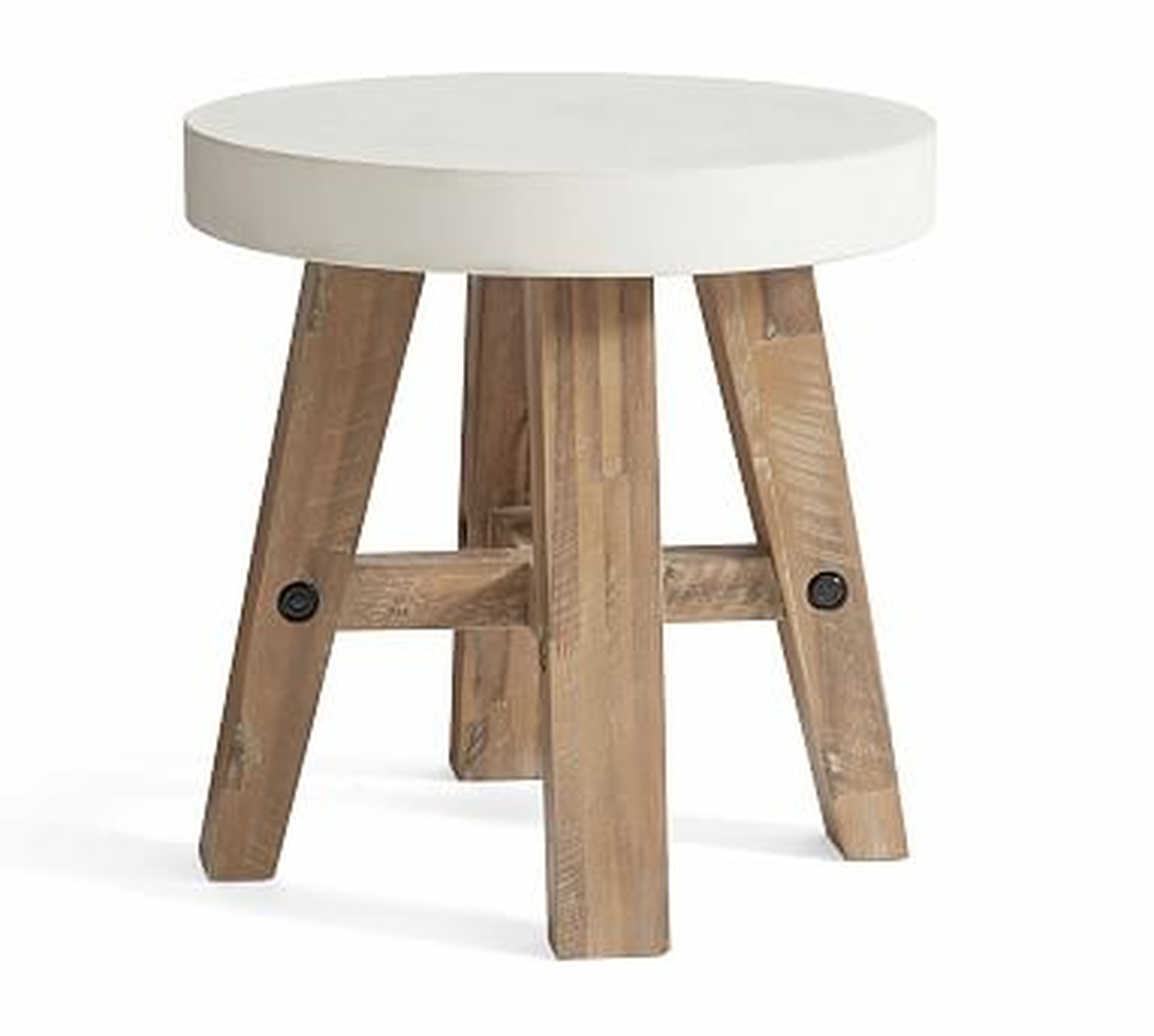 Capitola Concrete Round Side Table - Pottery Barn