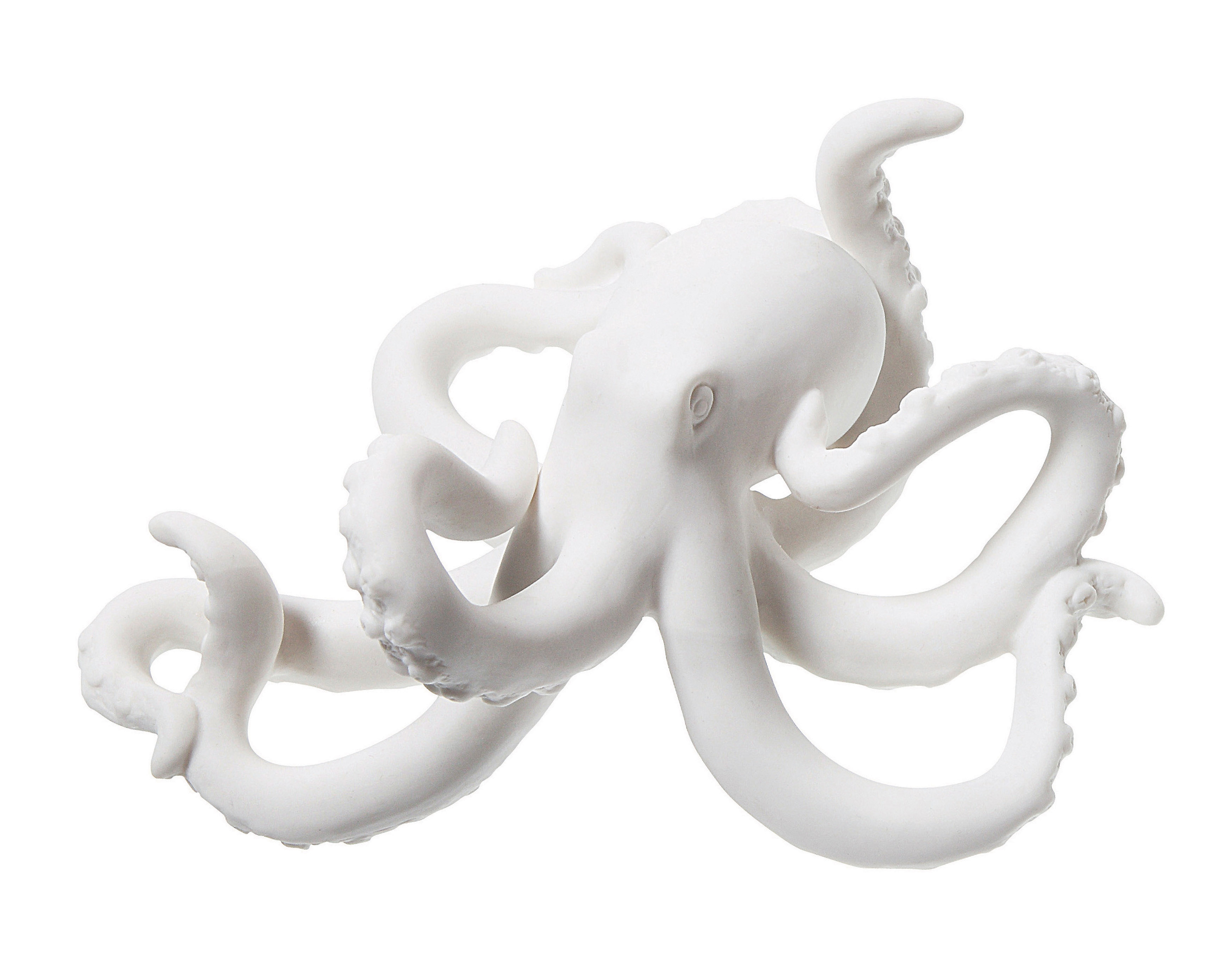 Decorative White Bisque Octopus - Nomad Home