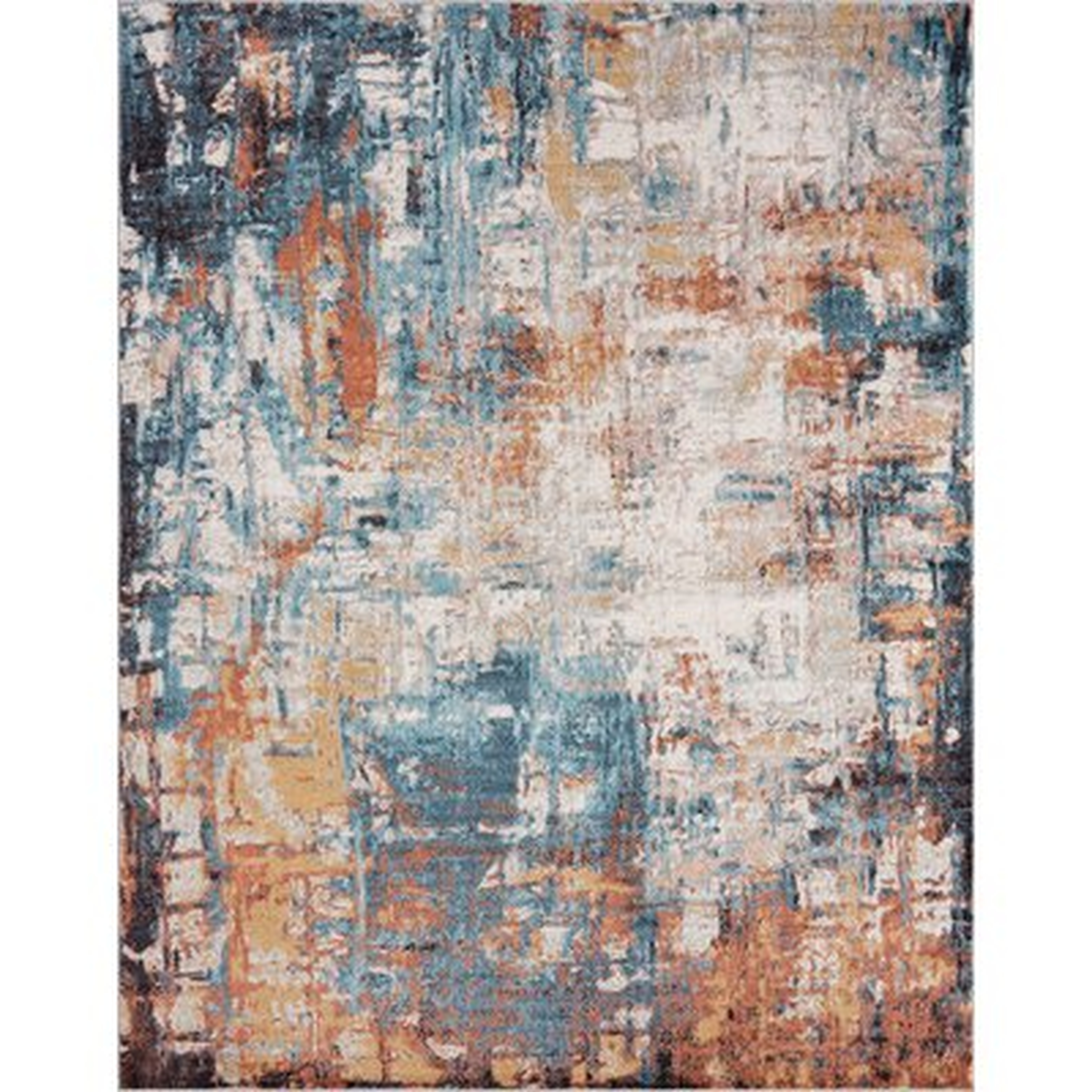 Jack Contemporary Abstract Area Rug, Multi-Color - Wayfair