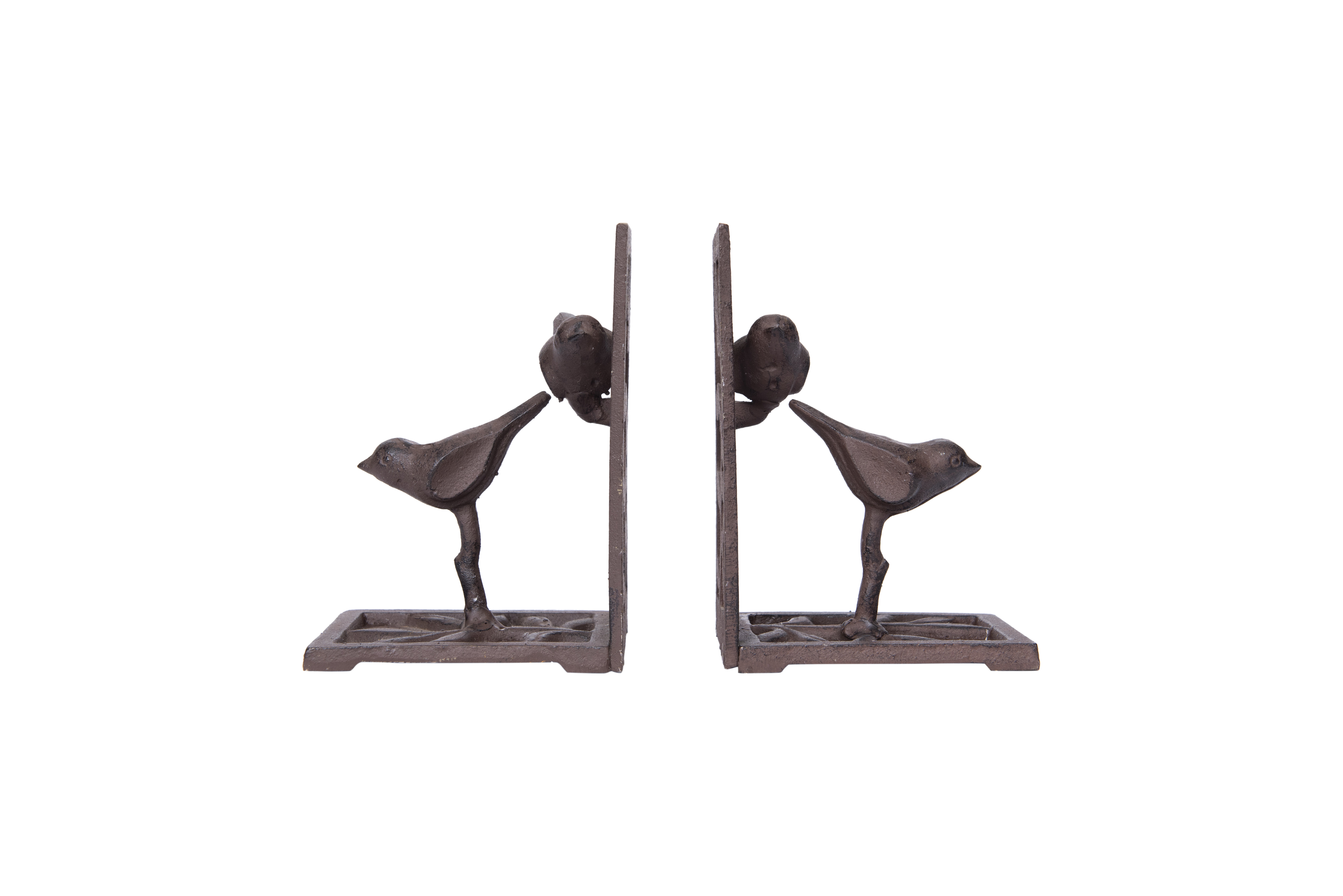 Cast Iron Bird Shaped Bookends (Set of 2 Pieces) - Nomad Home