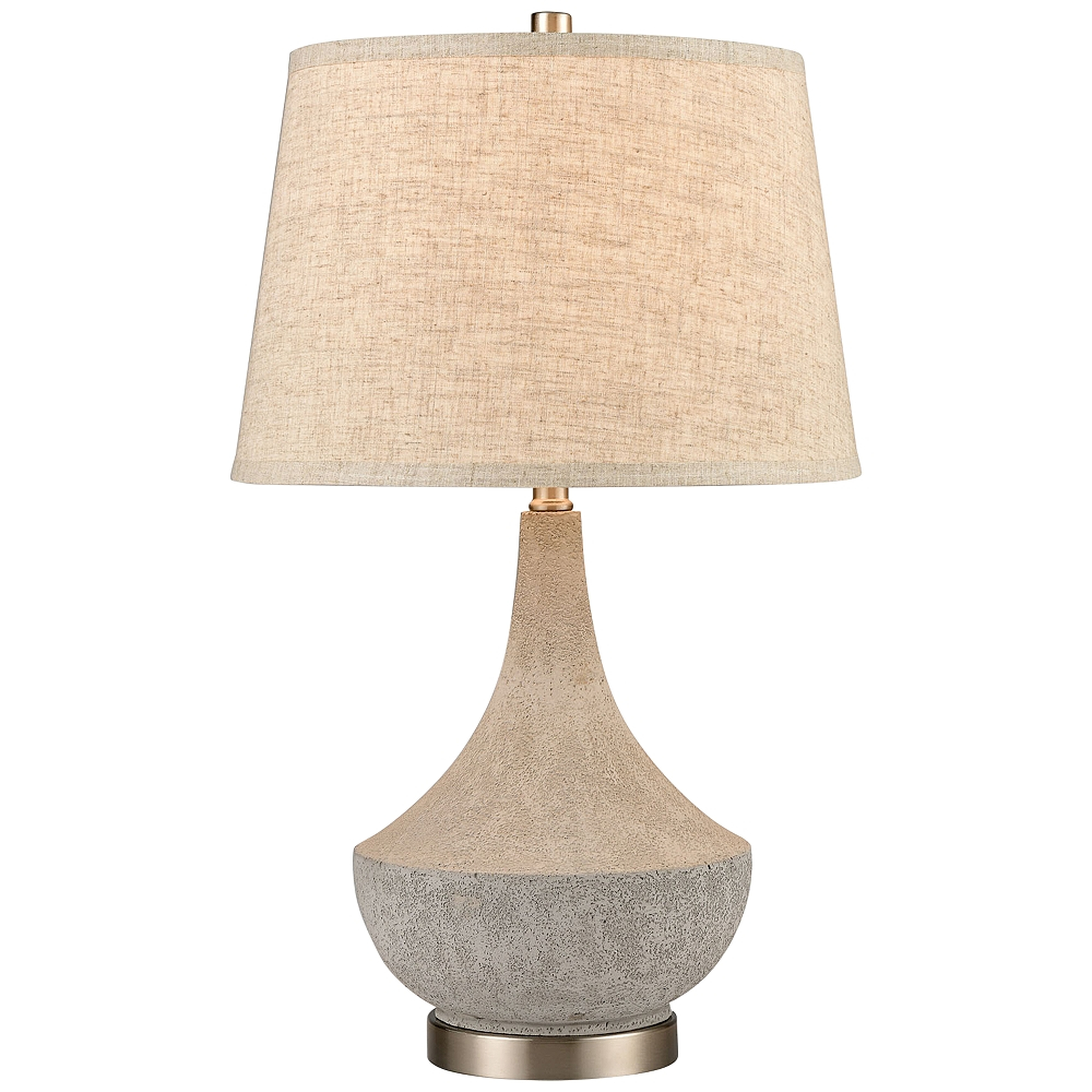 Dimond Wendover Polished Concrete Decanter Table Lamp - Lamps Plus