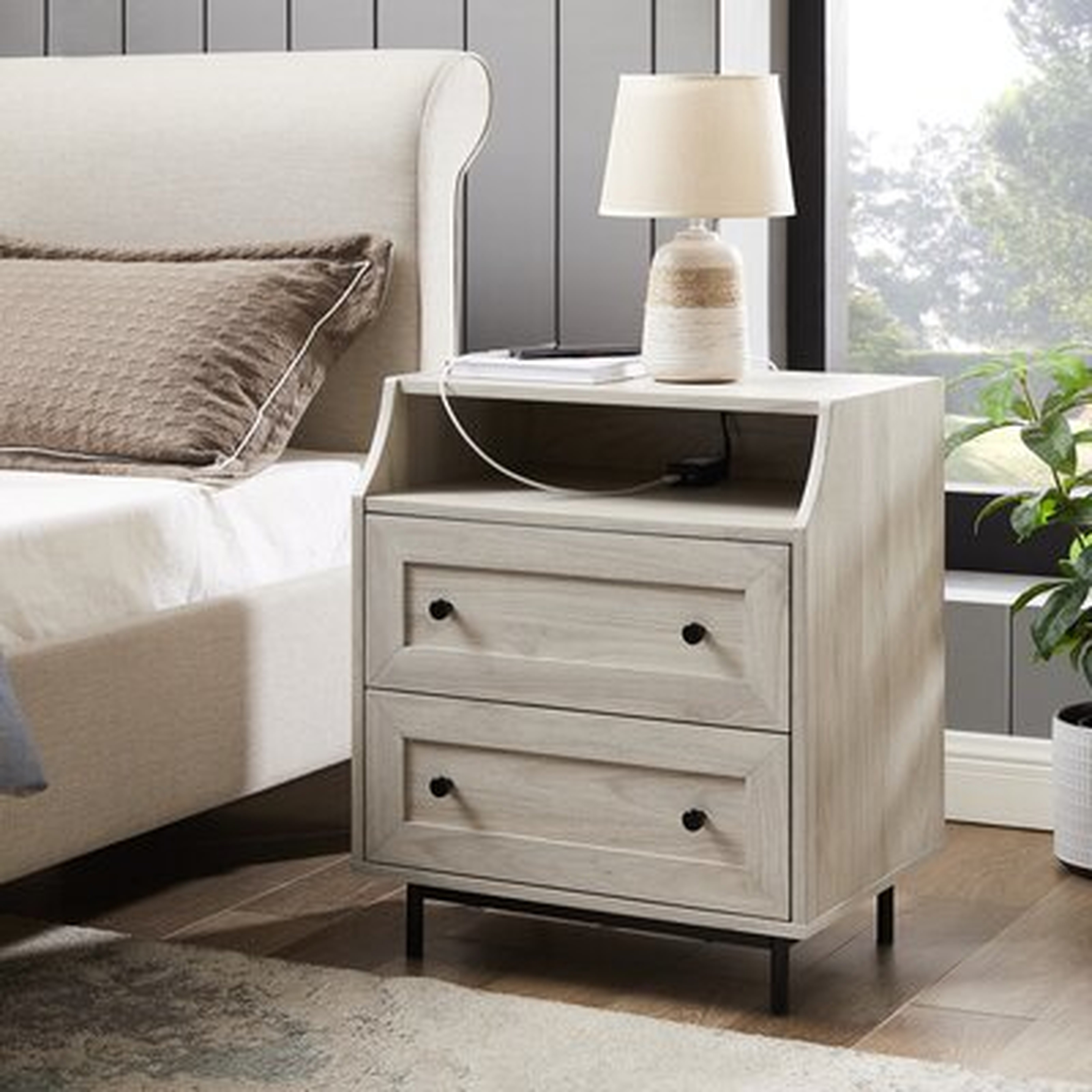 Lethe 2 - Drawer Nightstand - Wayfair