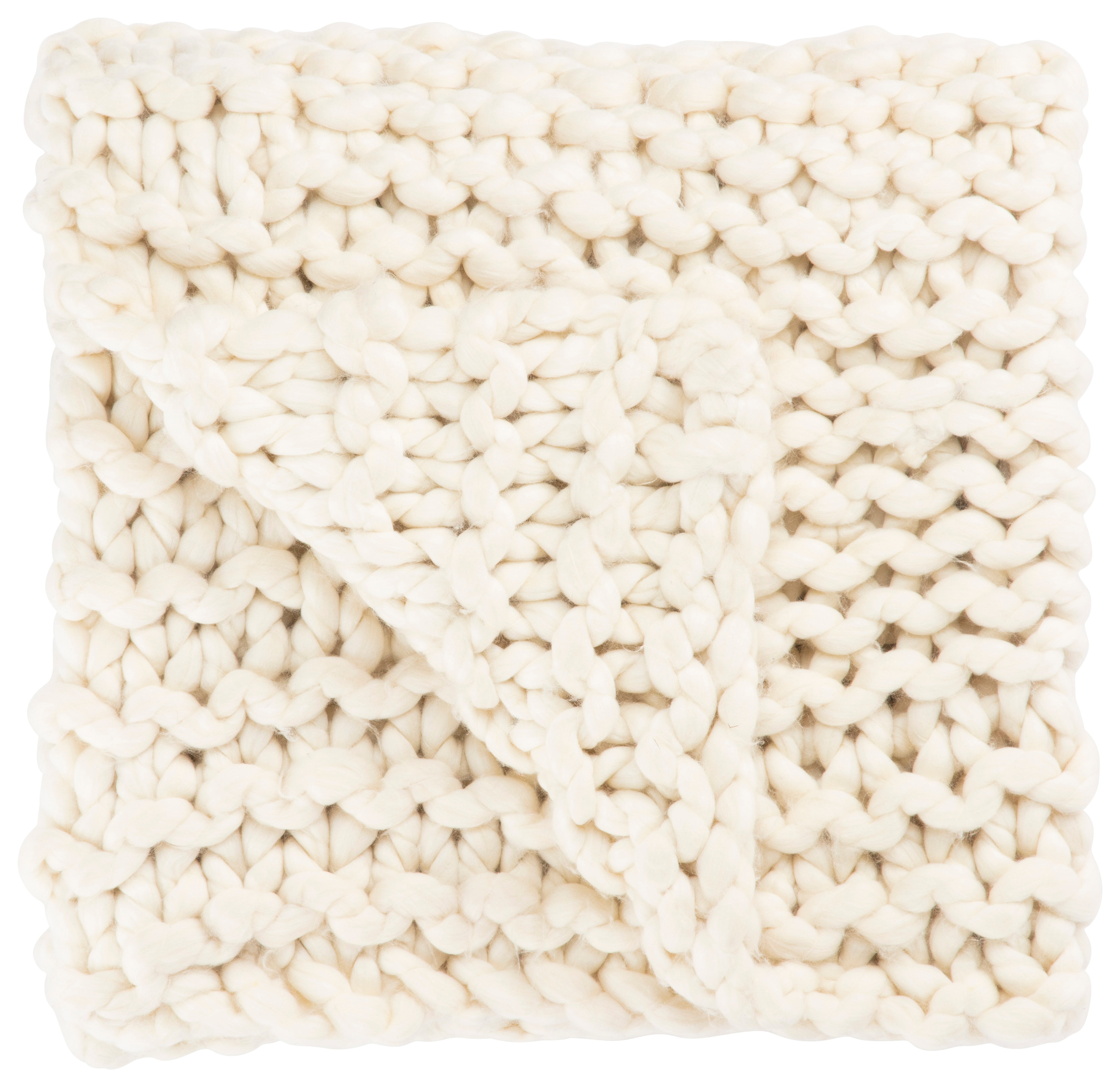 Nikki Chu by Aya, Ivory Solid Throw - Collective Weavers