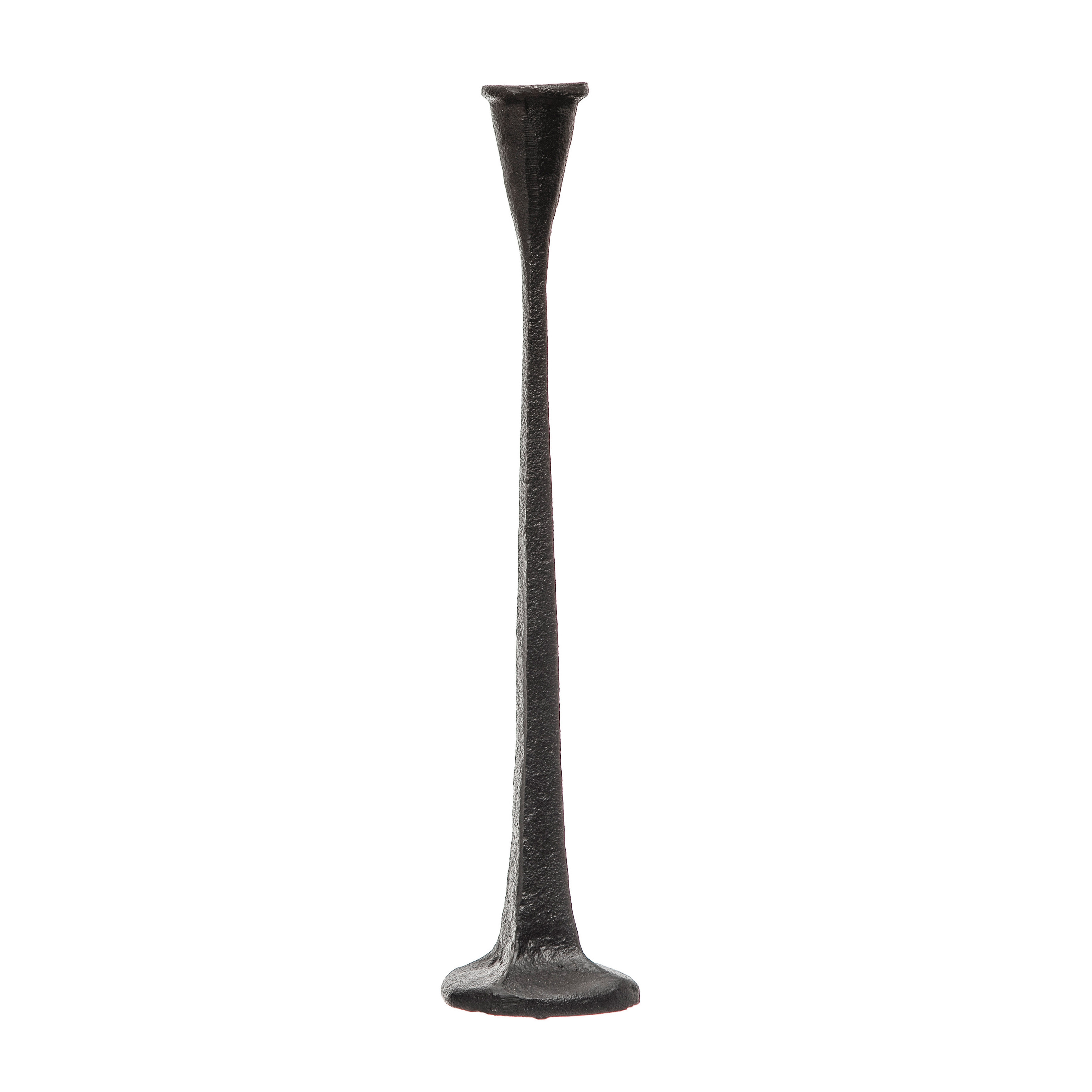Cast Iron Taper Holder, Black - Creative Co-Op