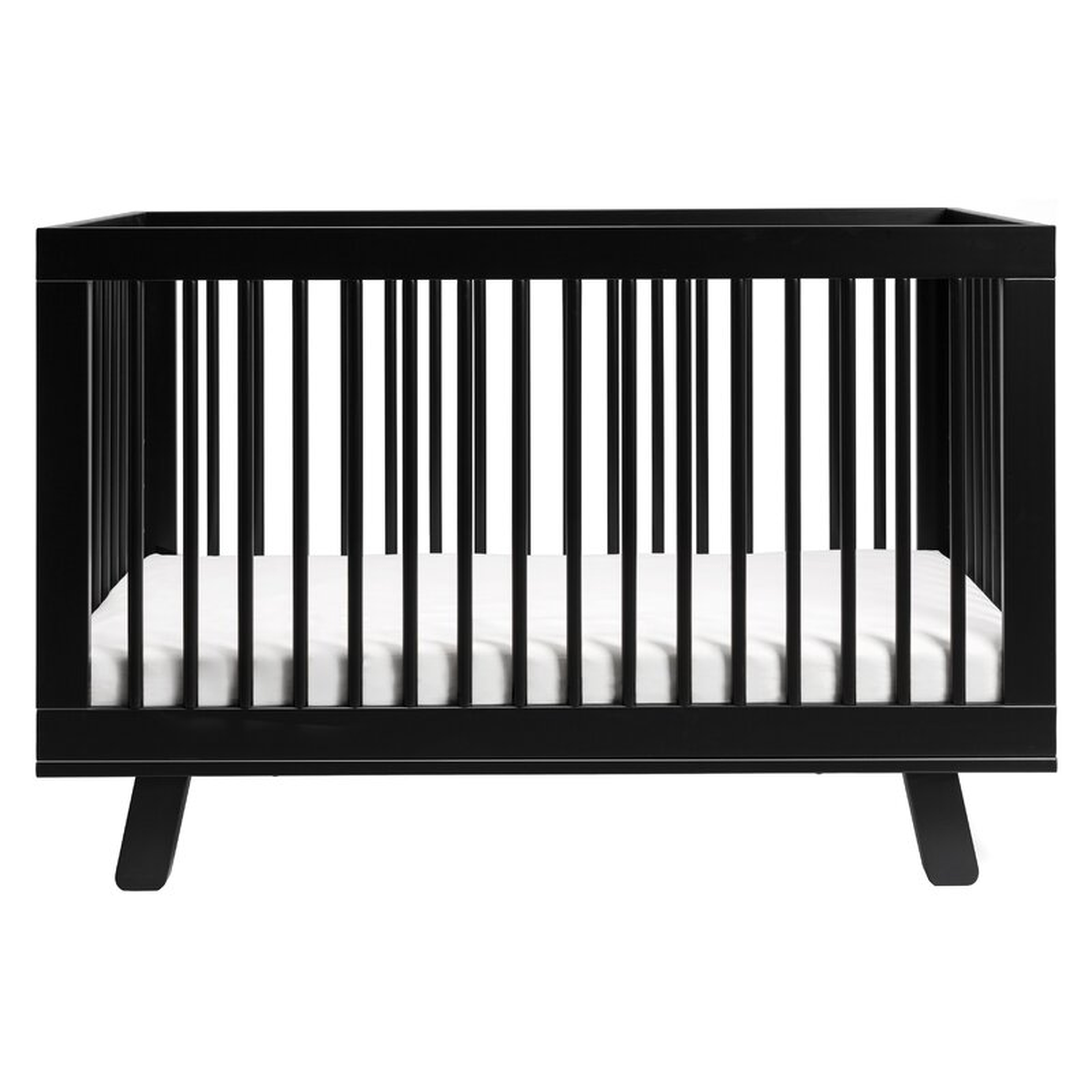 Hudson 3-in-1 Standard Convertible Crib Color: Black - Perigold
