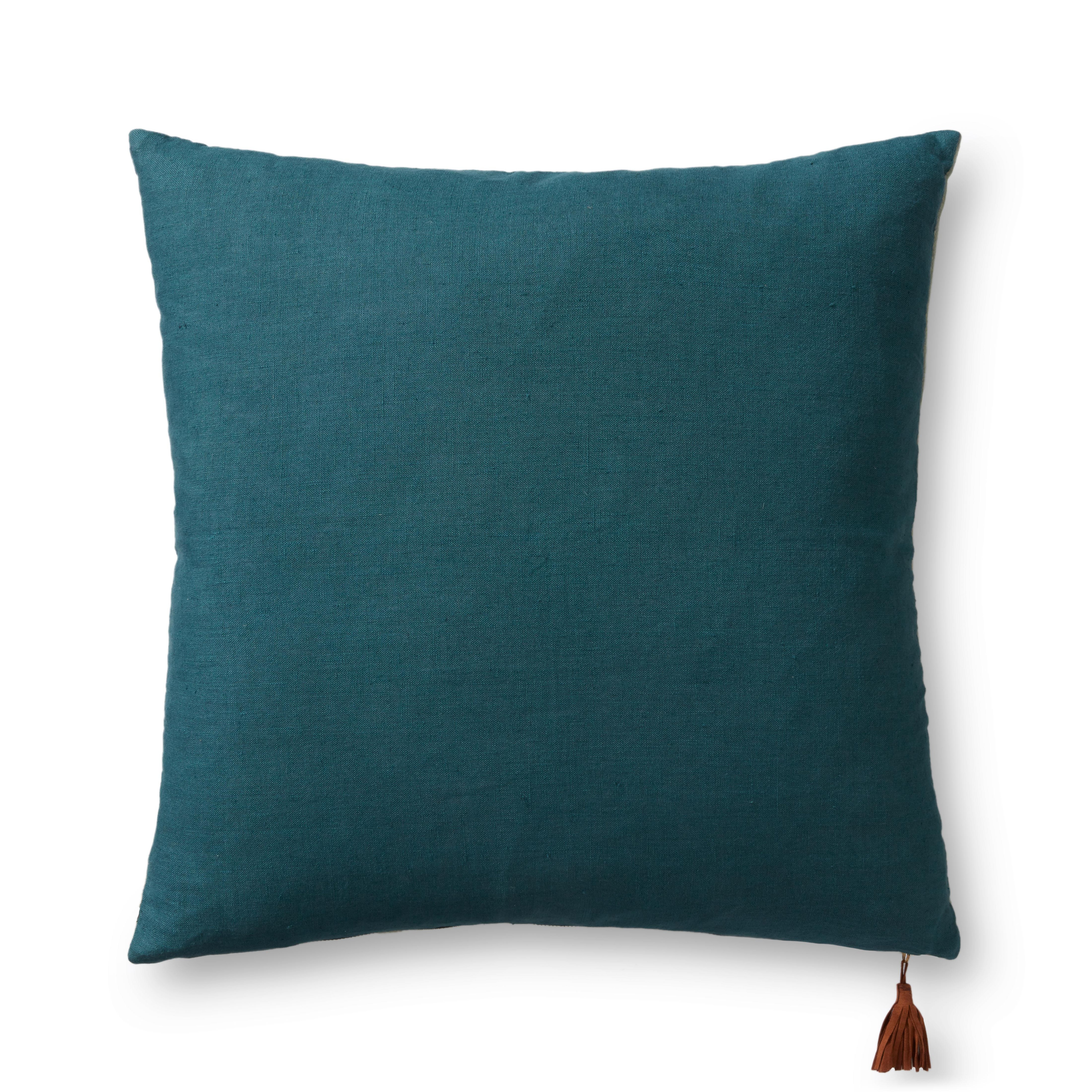 PILLOWS P1153 LT. GREEN / BLUE 22" x 22" Cover w/Poly - Loloi Rugs