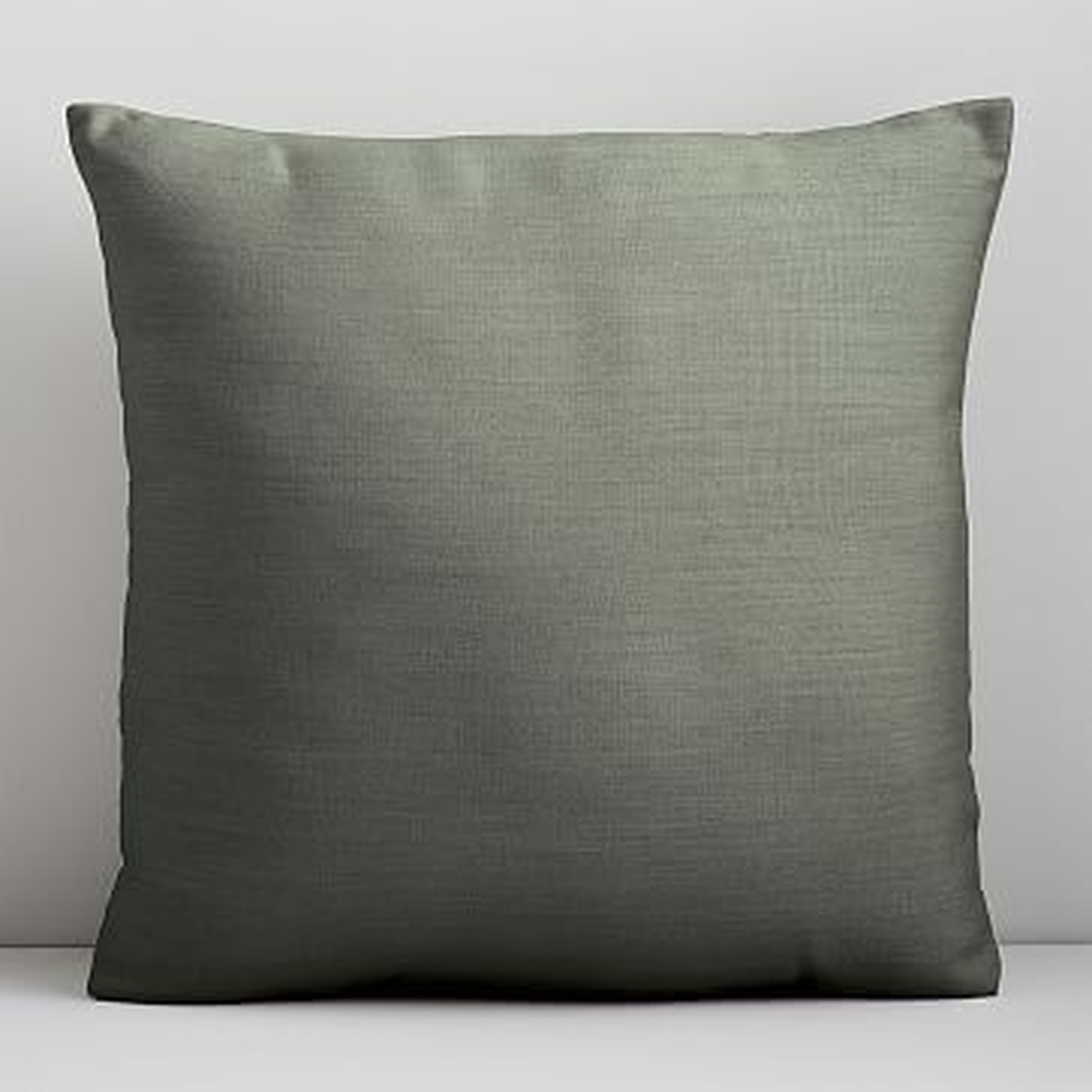 Sunbrella Indoor/Outdoor Cast Pillow, Set of 2, 20"x20", Sage - West Elm