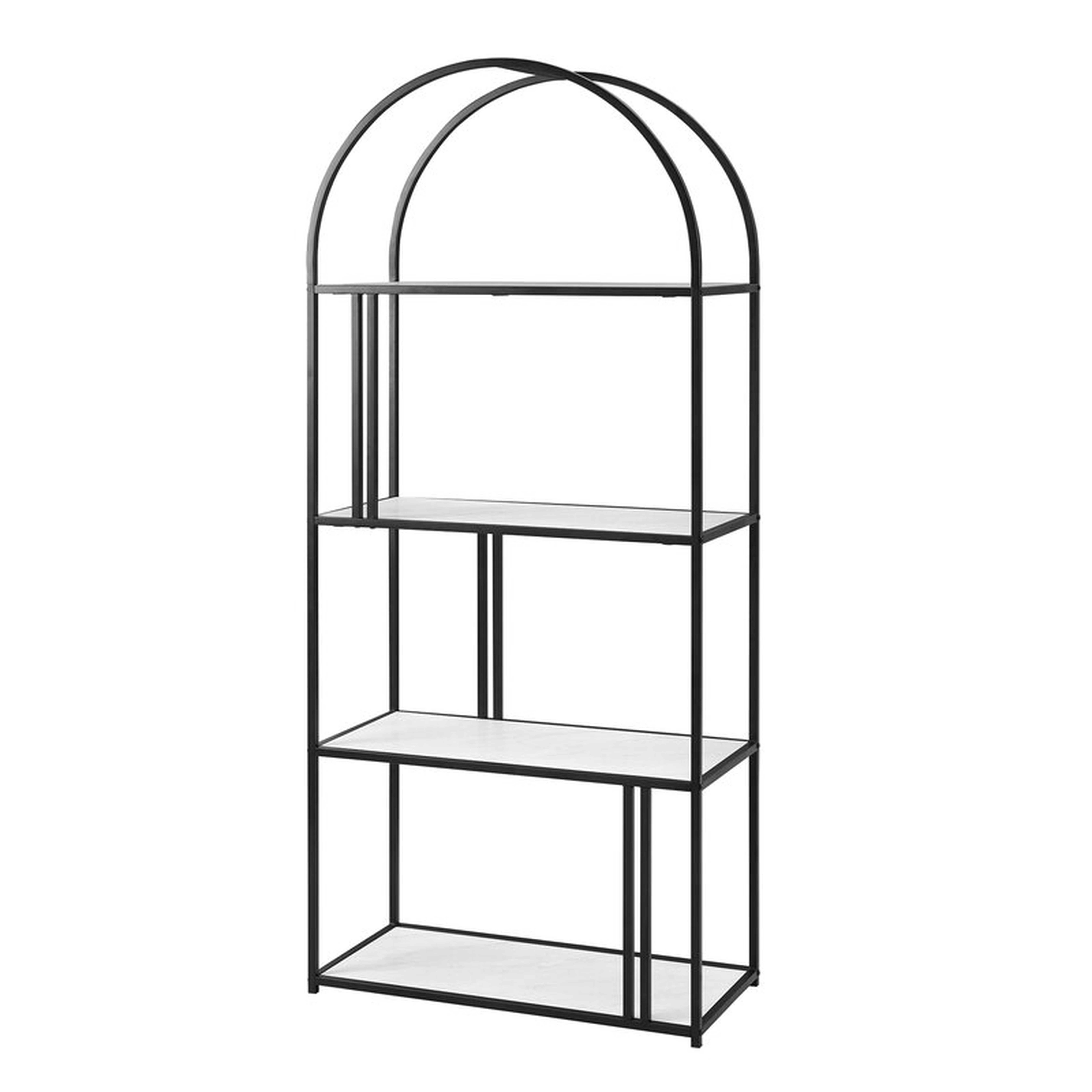 Helfer 68'' H x 30'' W Steel Geometric Bookcase - Wayfair