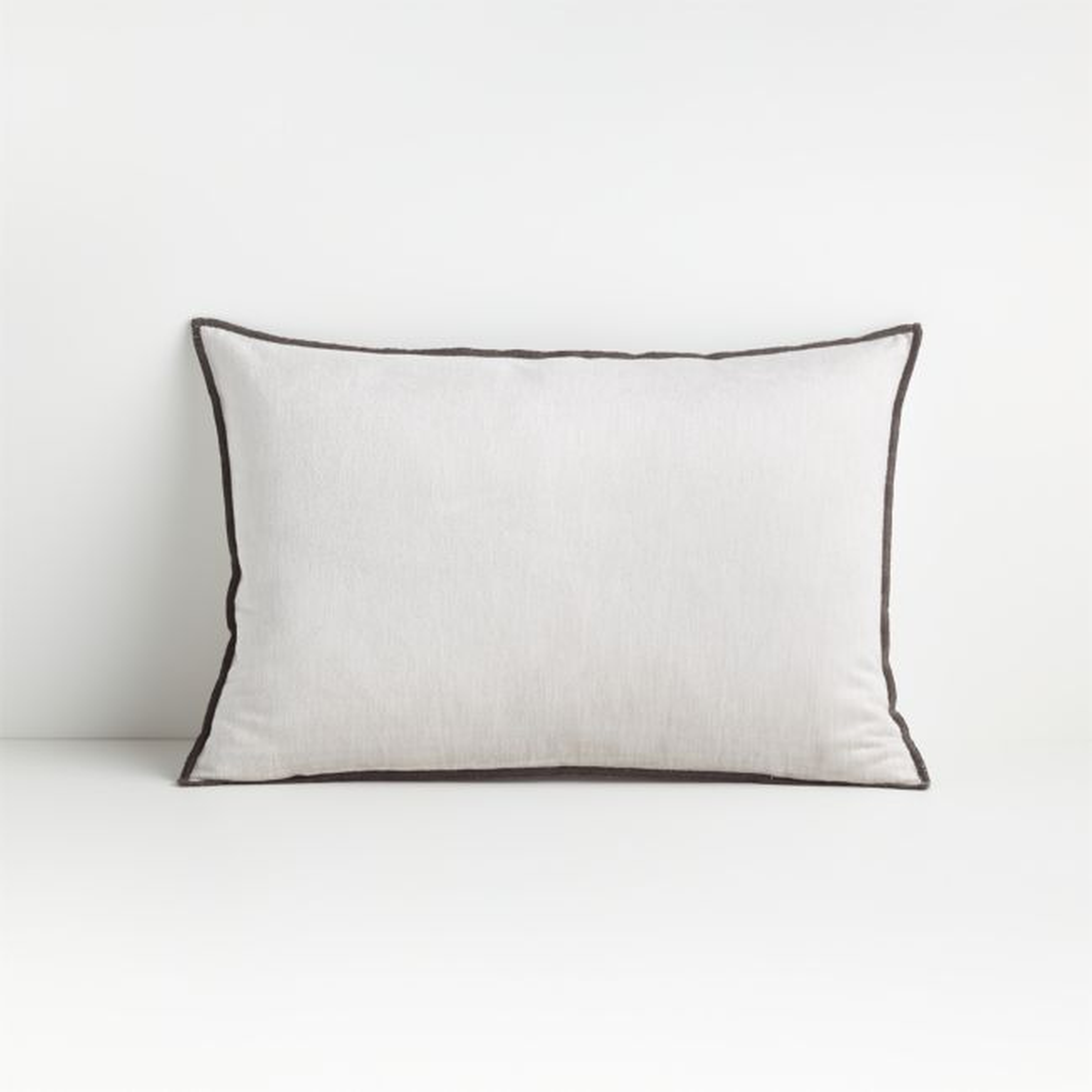 Styria Moonbeam 22"x15" Pillow with Feather-Down Insert - Crate and Barrel