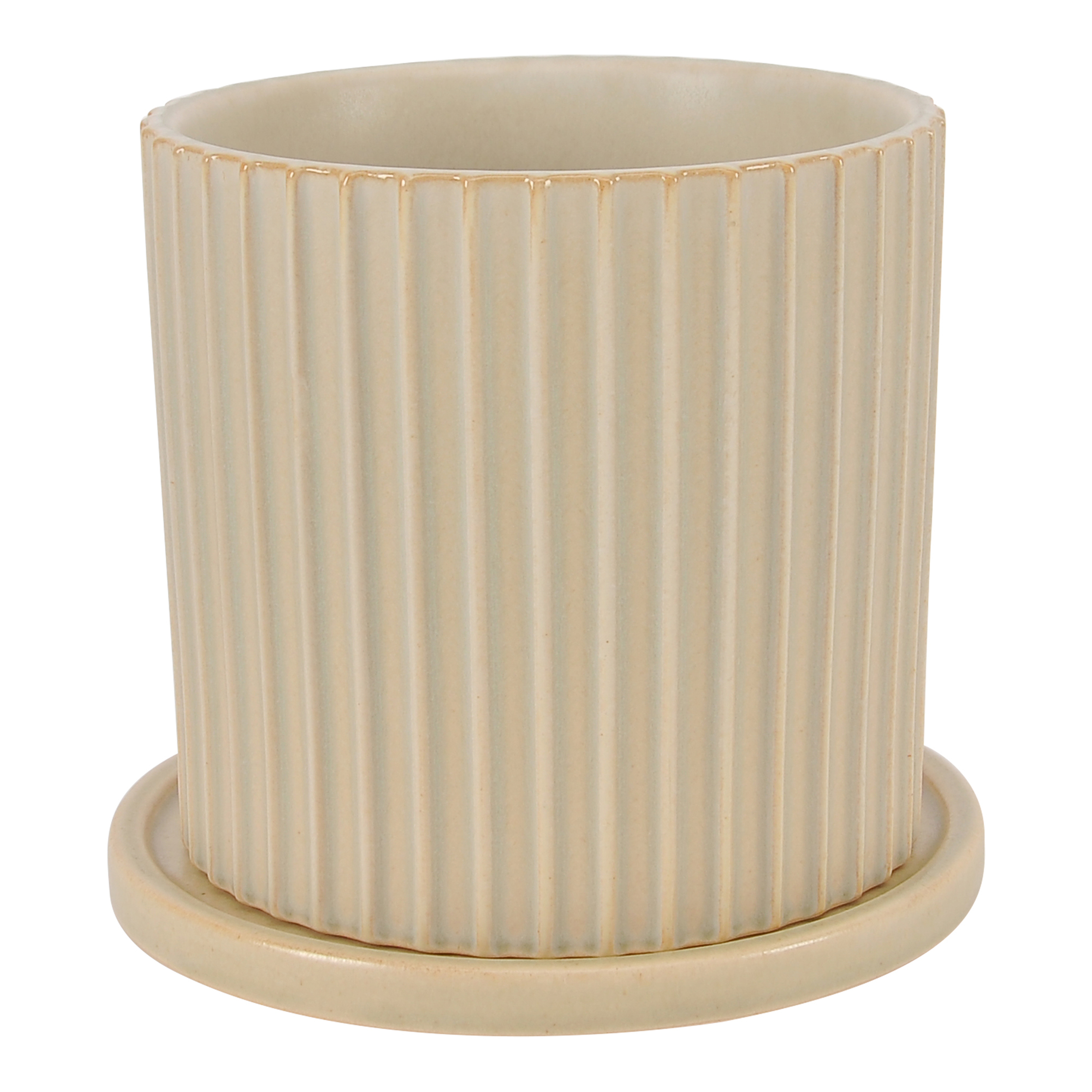 Kuhi Small Planter Beige - Moes Home Collection