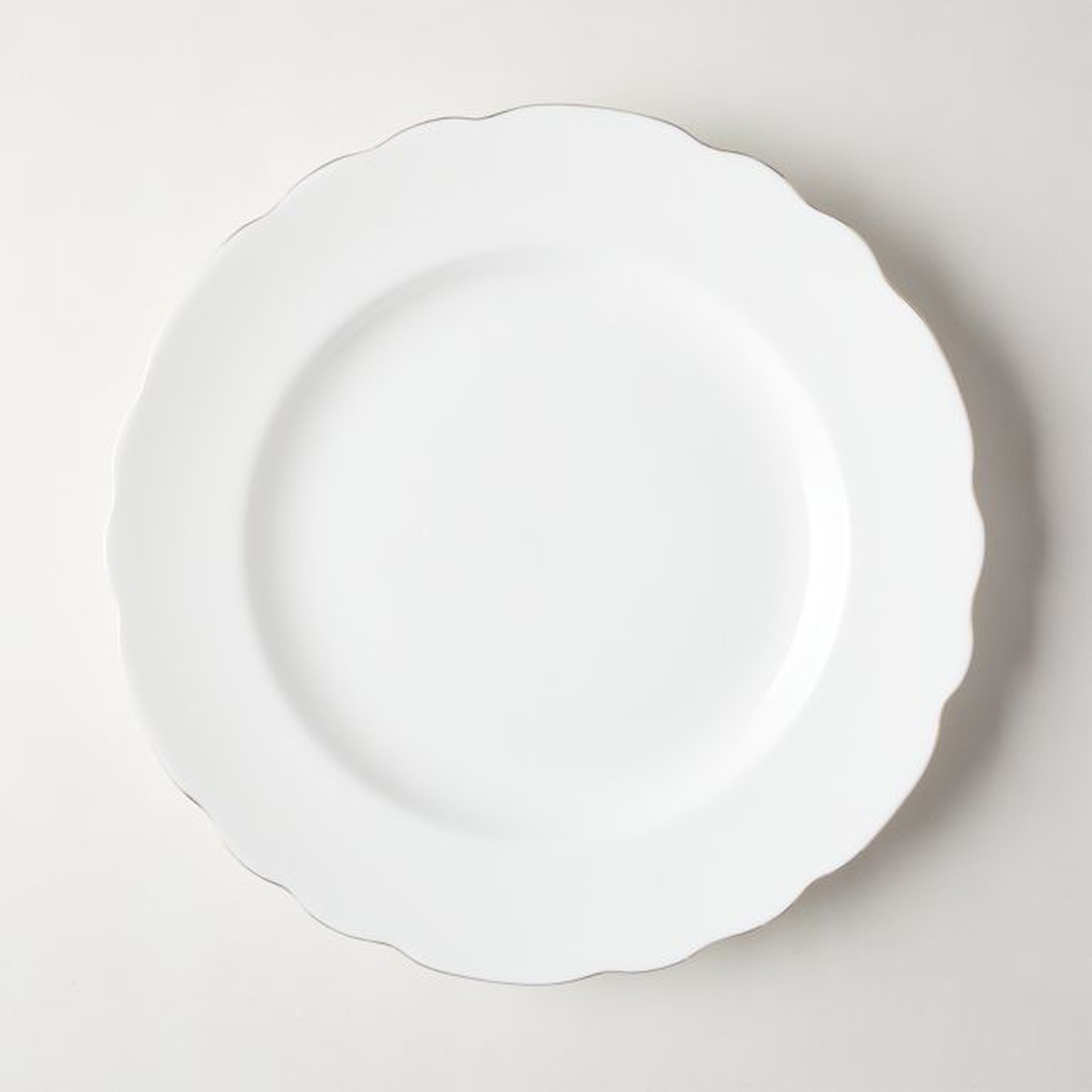 Chelsea White Dinner Plate - CB2