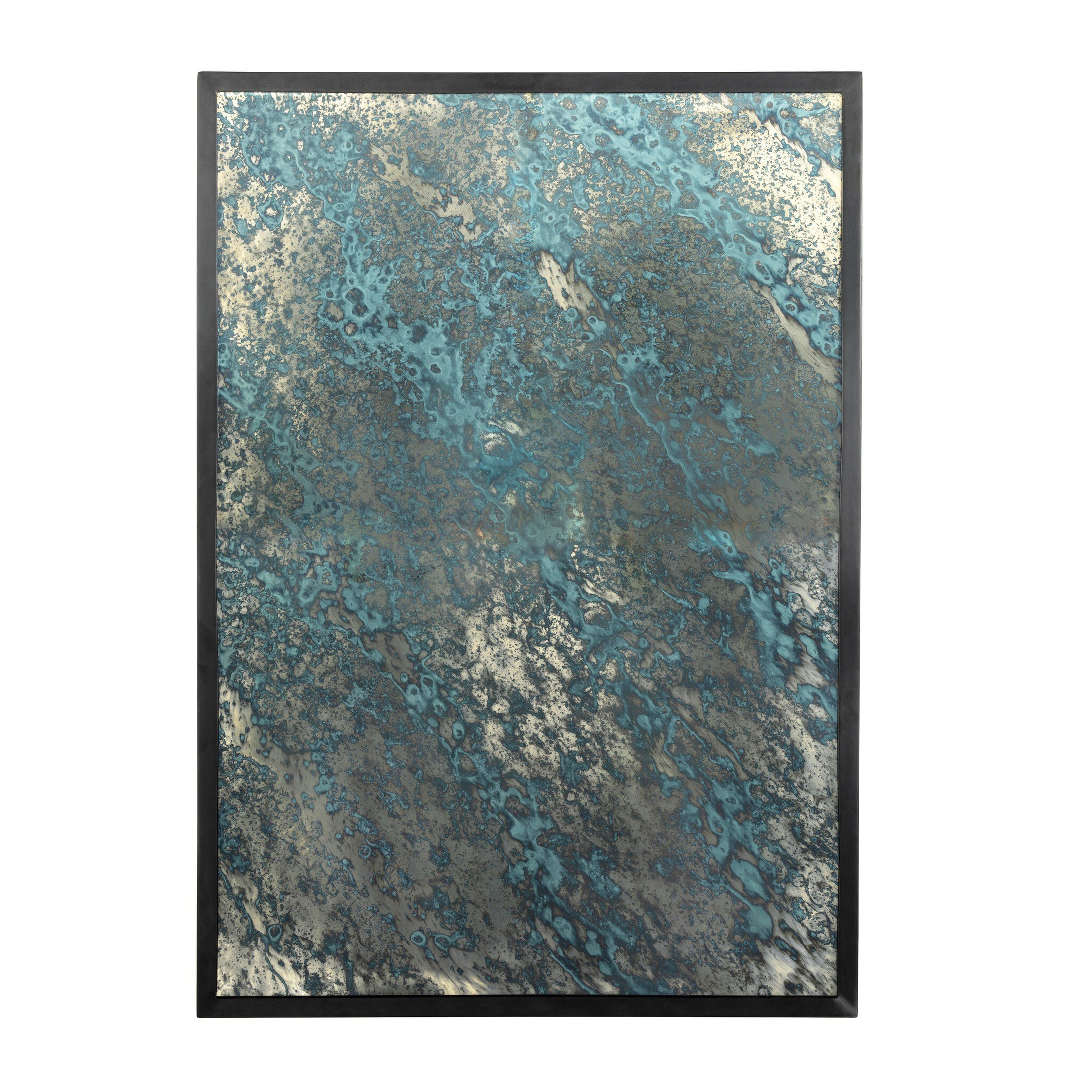 Acid Wash Mirror - Iron Matte Black - Four Hands