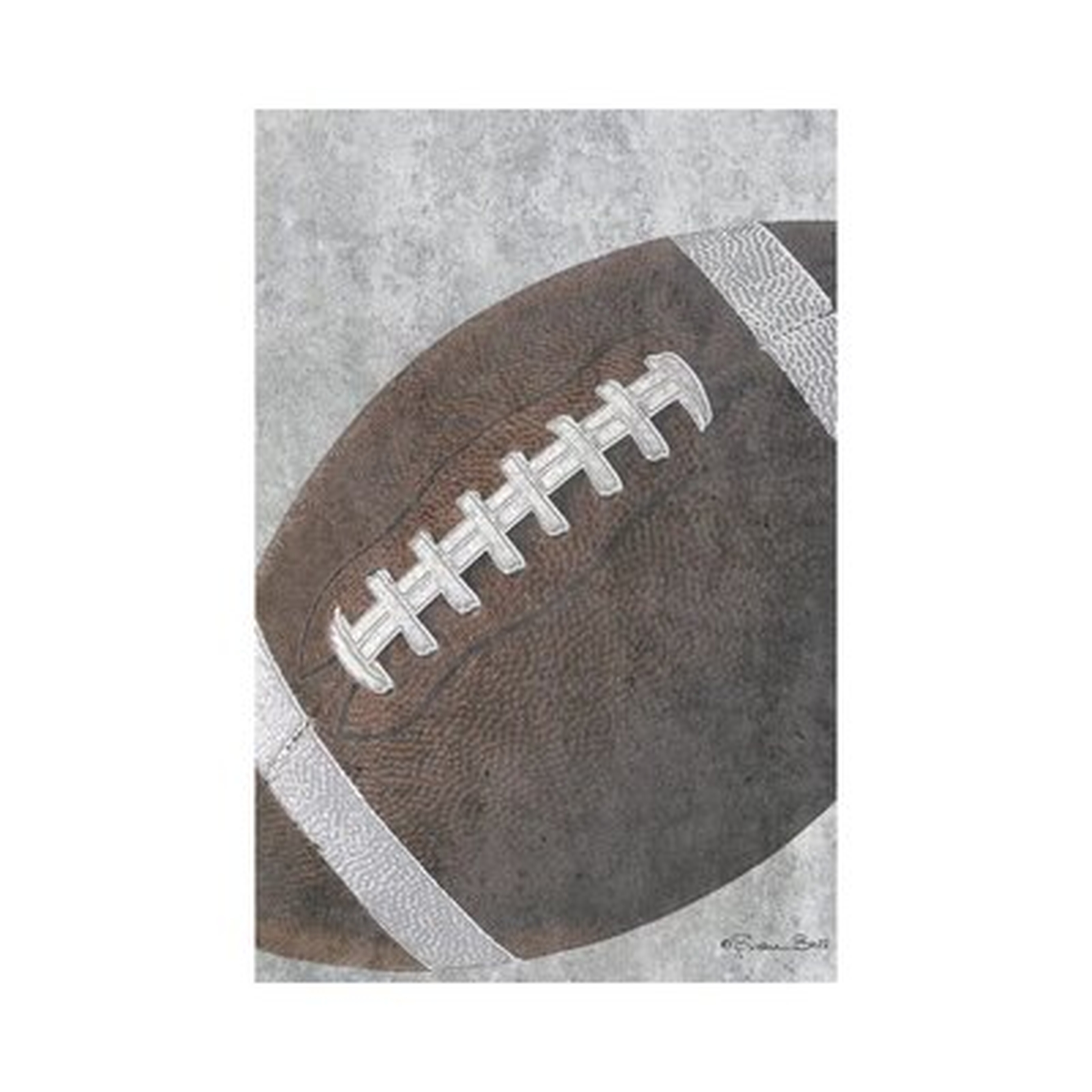 Sports Ball - Football by Susan Ball - Print - Wayfair