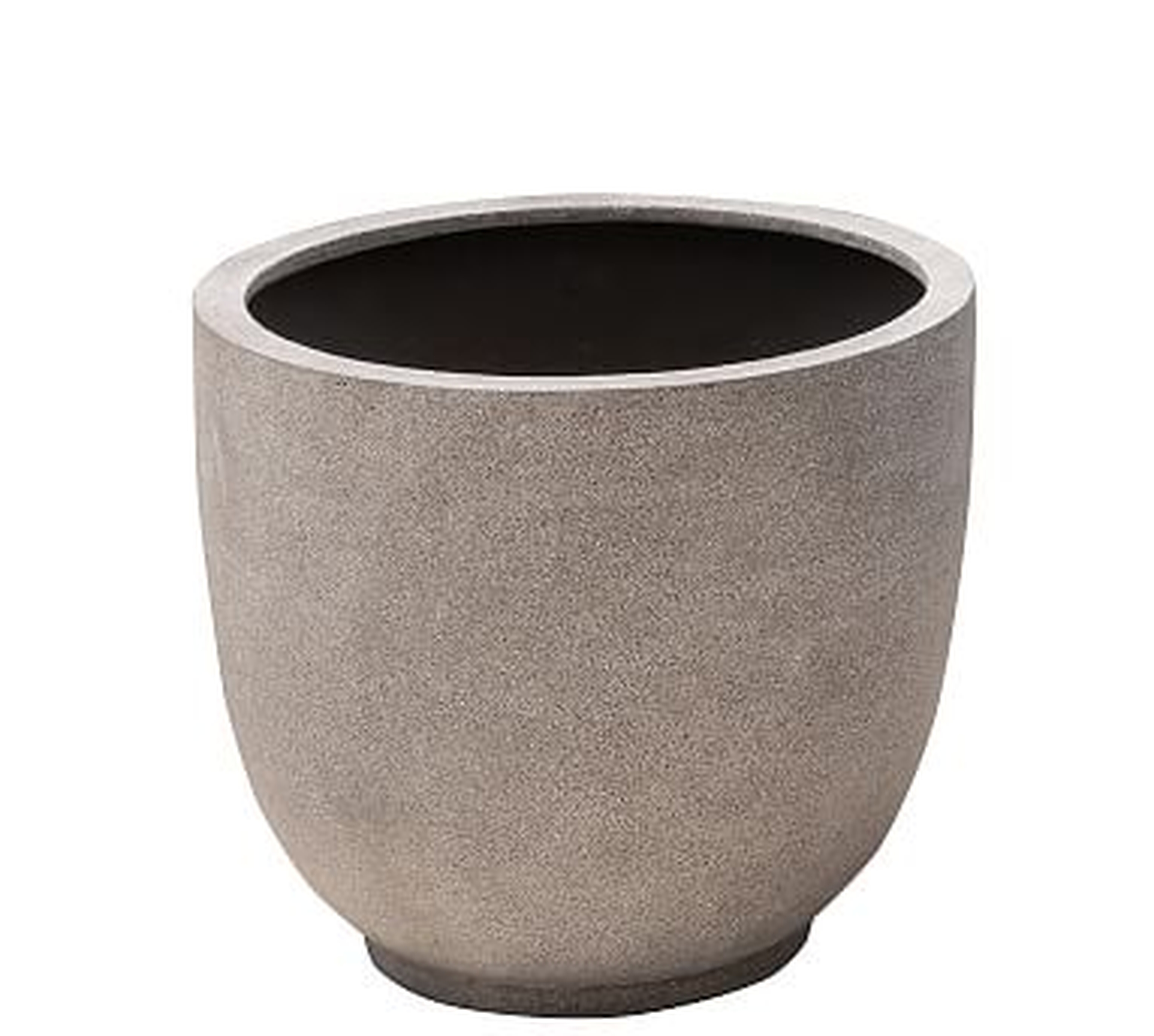 Theo Clay Planter, Light Gray - Medium - Pottery Barn