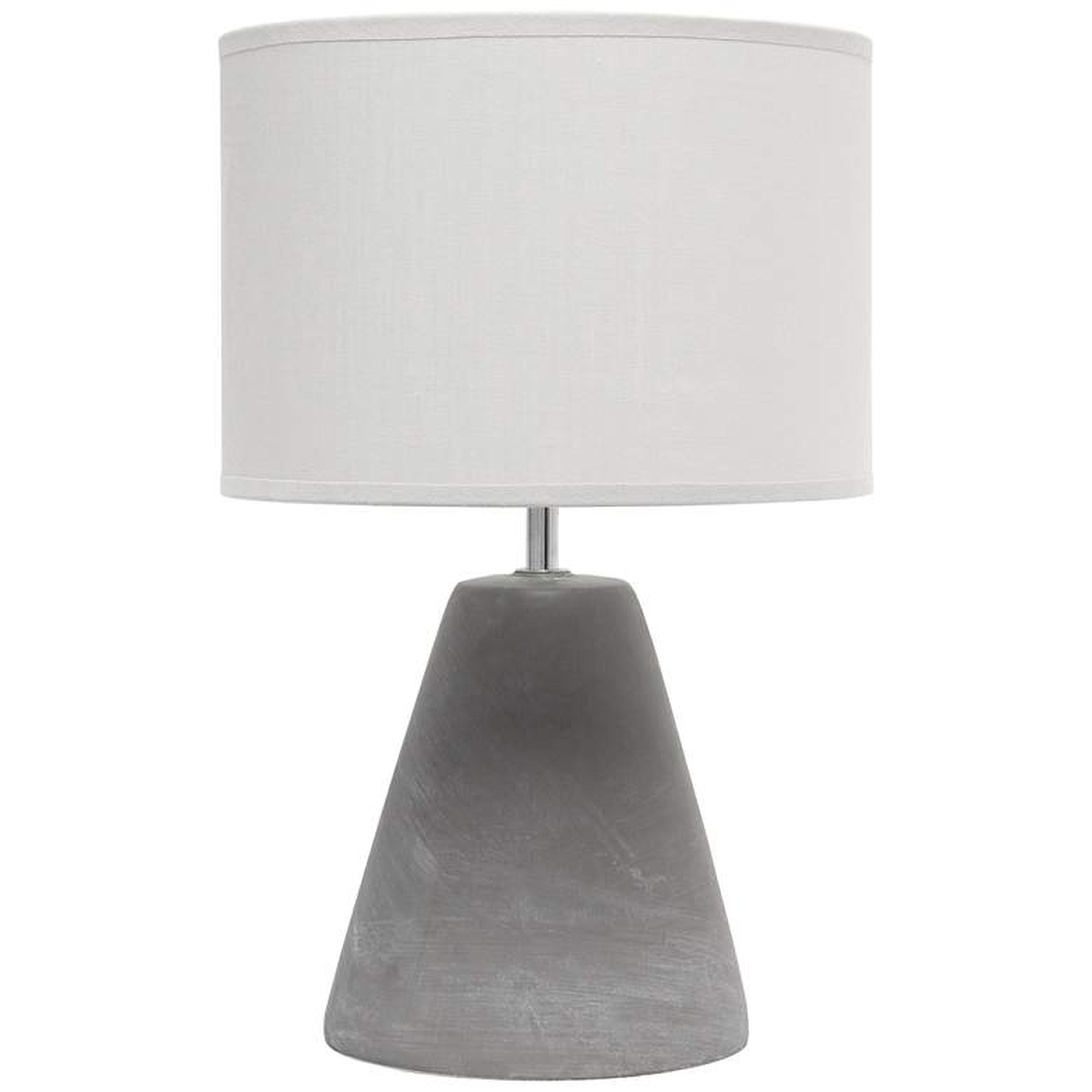Simple Designs Pinnacle Gray Accent Table Lamp, 14.25" - Lamps Plus