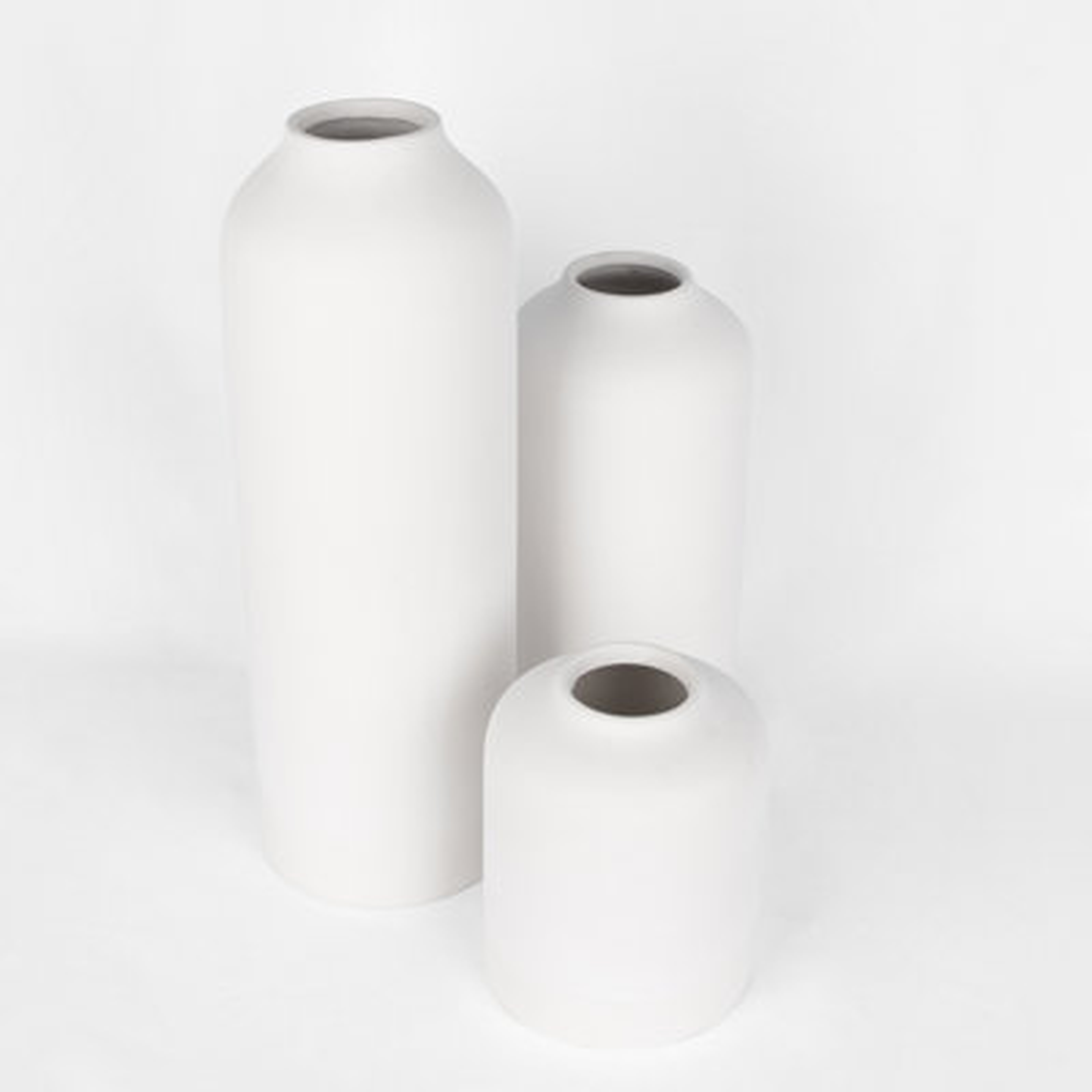 Tall Modern Minimalist Ceramic Vases For Home Decor, Patio, Garden, Events And Wedding Centerpieces, Decorative Vase & Terracotta Decor For Flower Arrangements, Set Of 3, Matte Terracotta - Wayfair